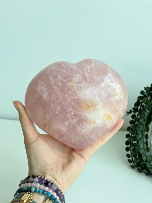 Rose Quartz Heart