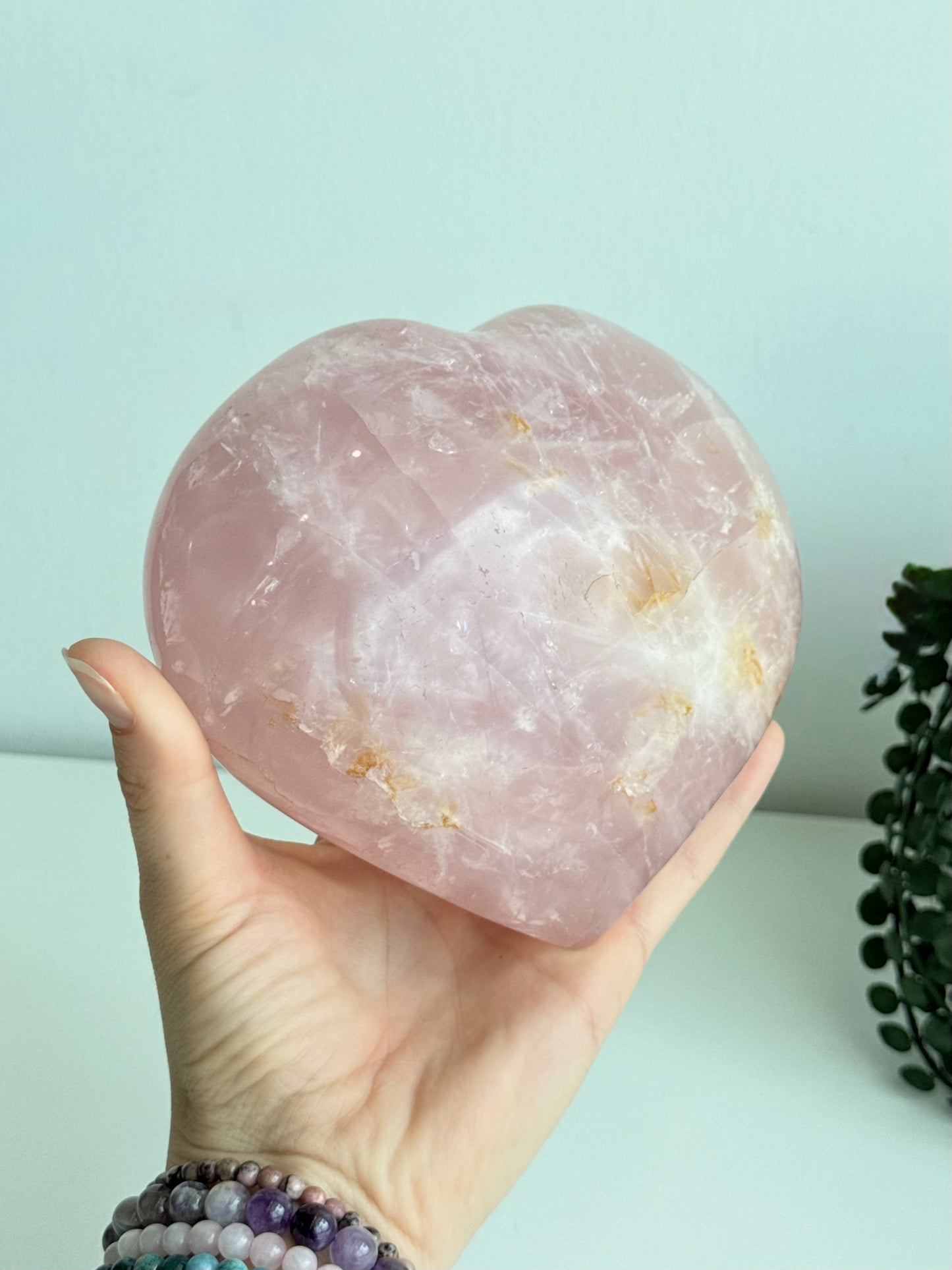 Rose Quartz Heart