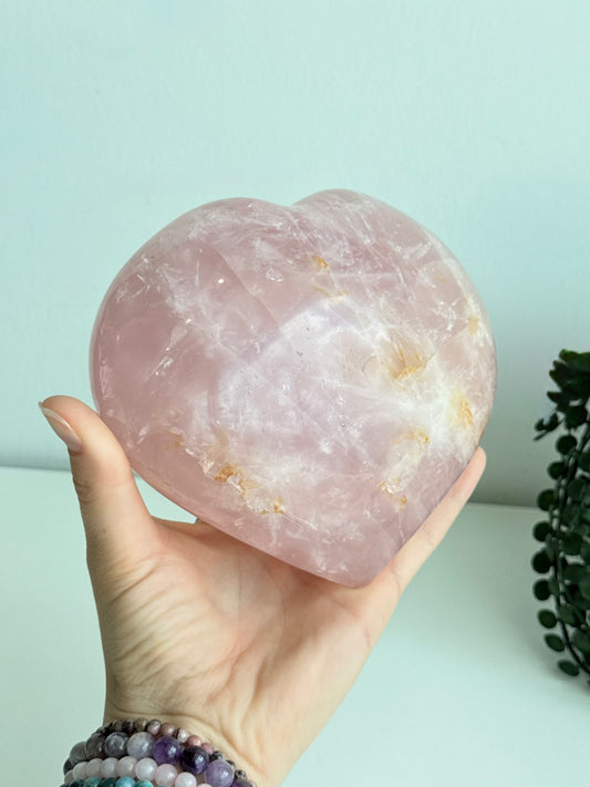 Rose Quartz Heart