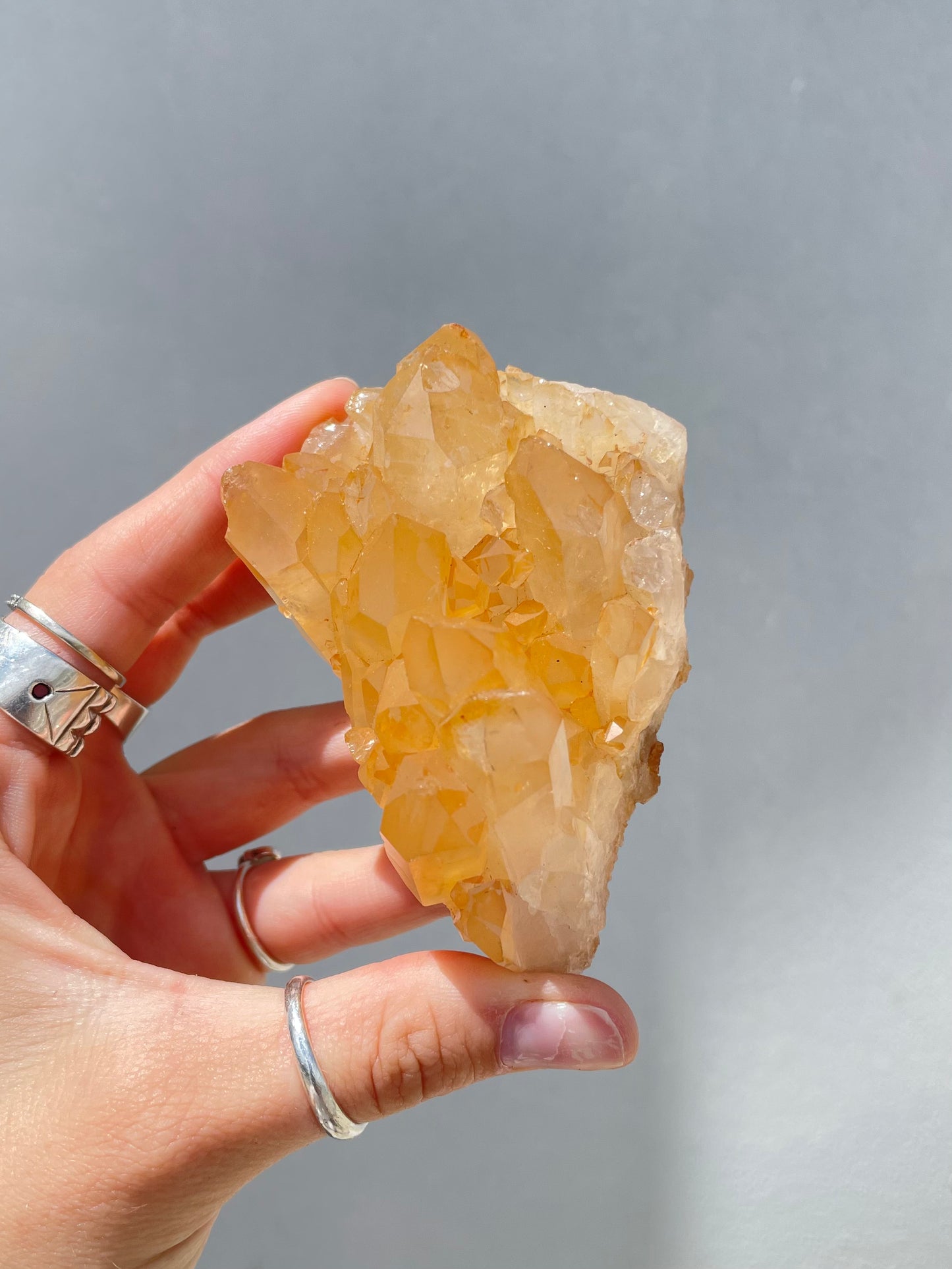 Tangerine Quartz Cluster
