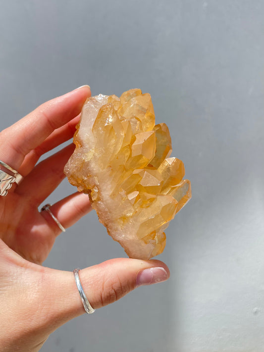 Tangerine Quartz Cluster