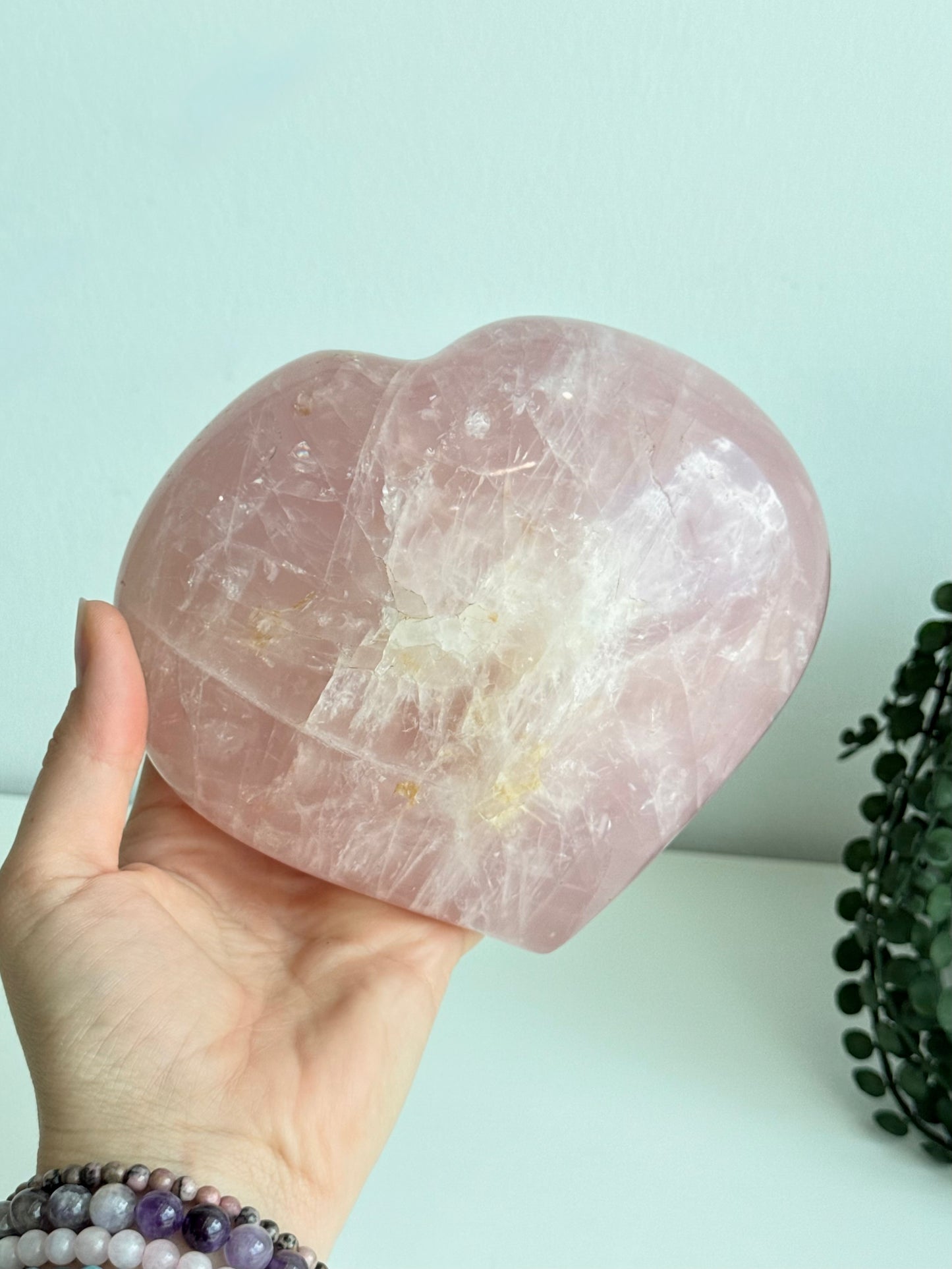 Rose Quartz Heart