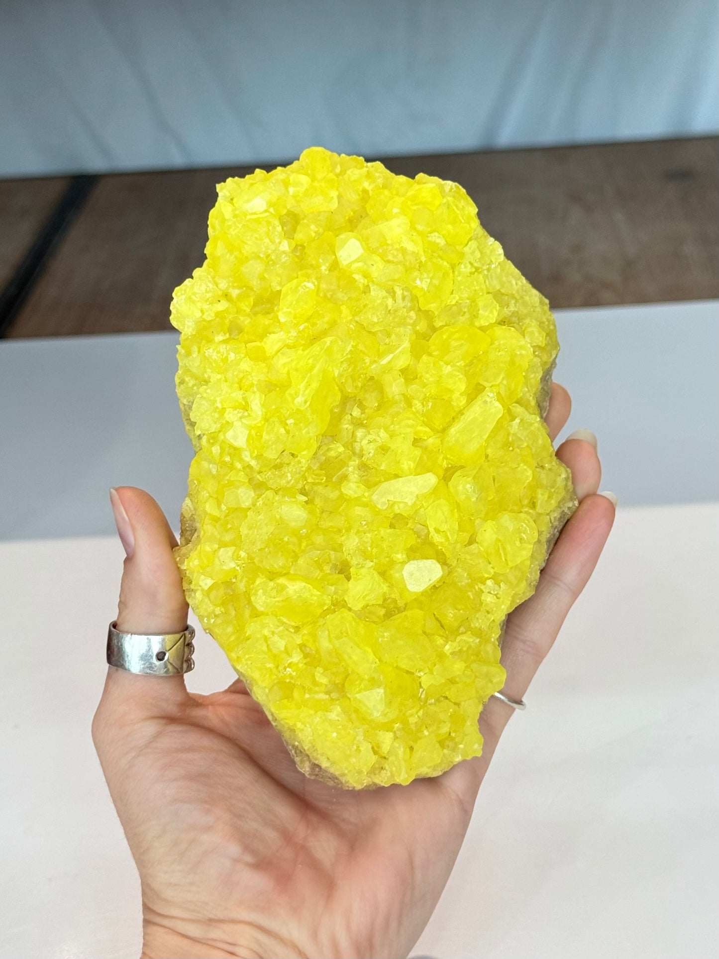 Crystallized sulfur