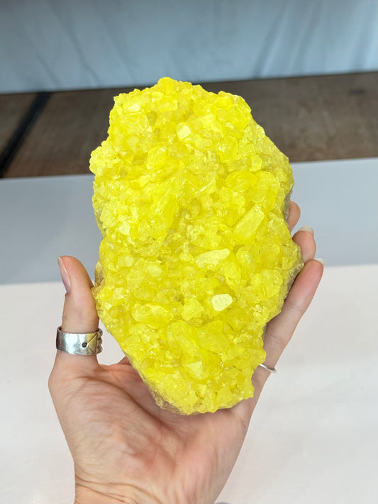 Crystallized sulfur