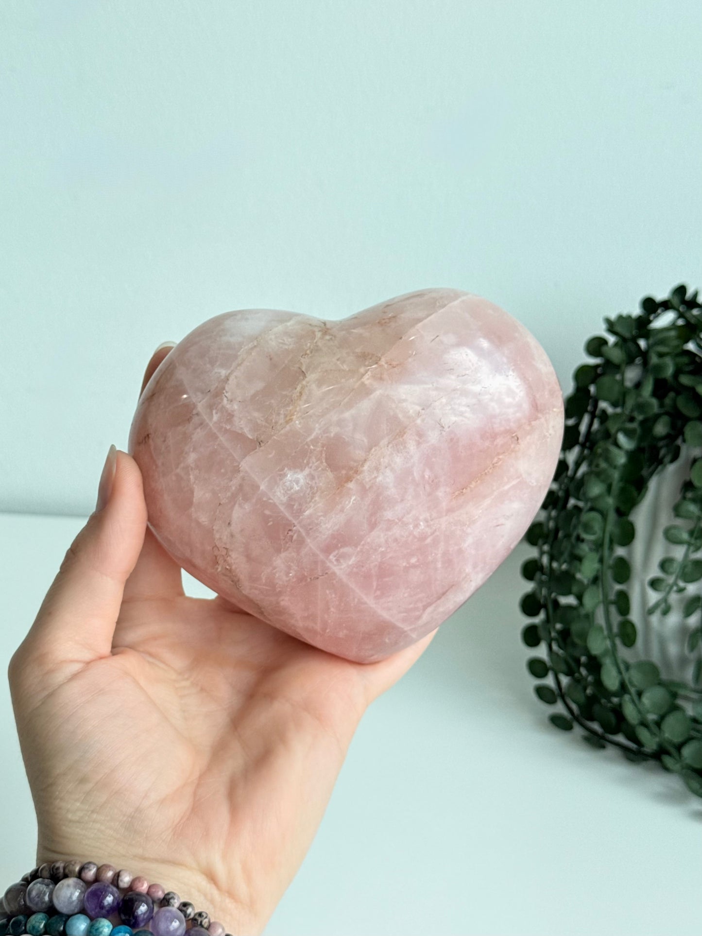 Rose Quartz Heart