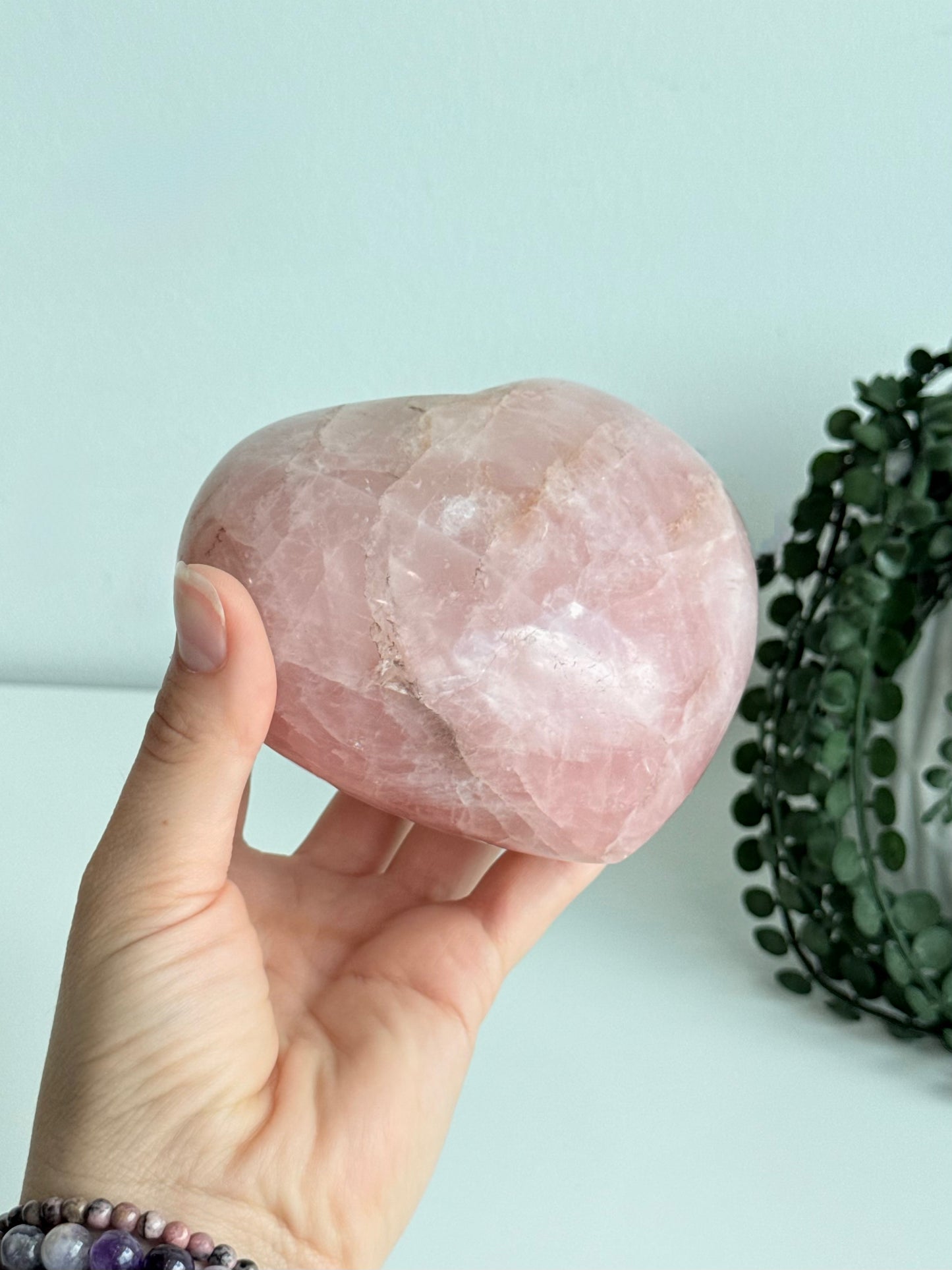 Rose Quartz Heart