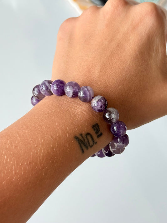 Amethyst 10mm Bracelet | Pulsera de Amatista 10mm