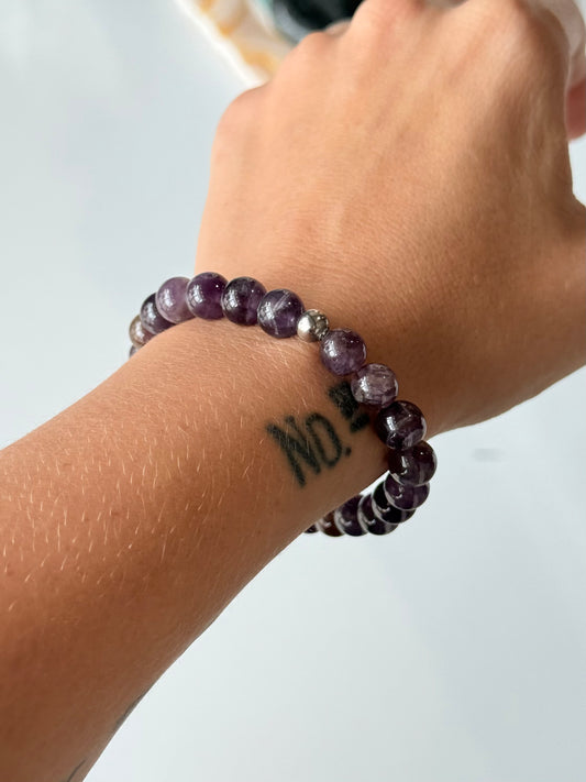 Amethyst 8mm Bracelet | Pulsera de Amatista 8mm