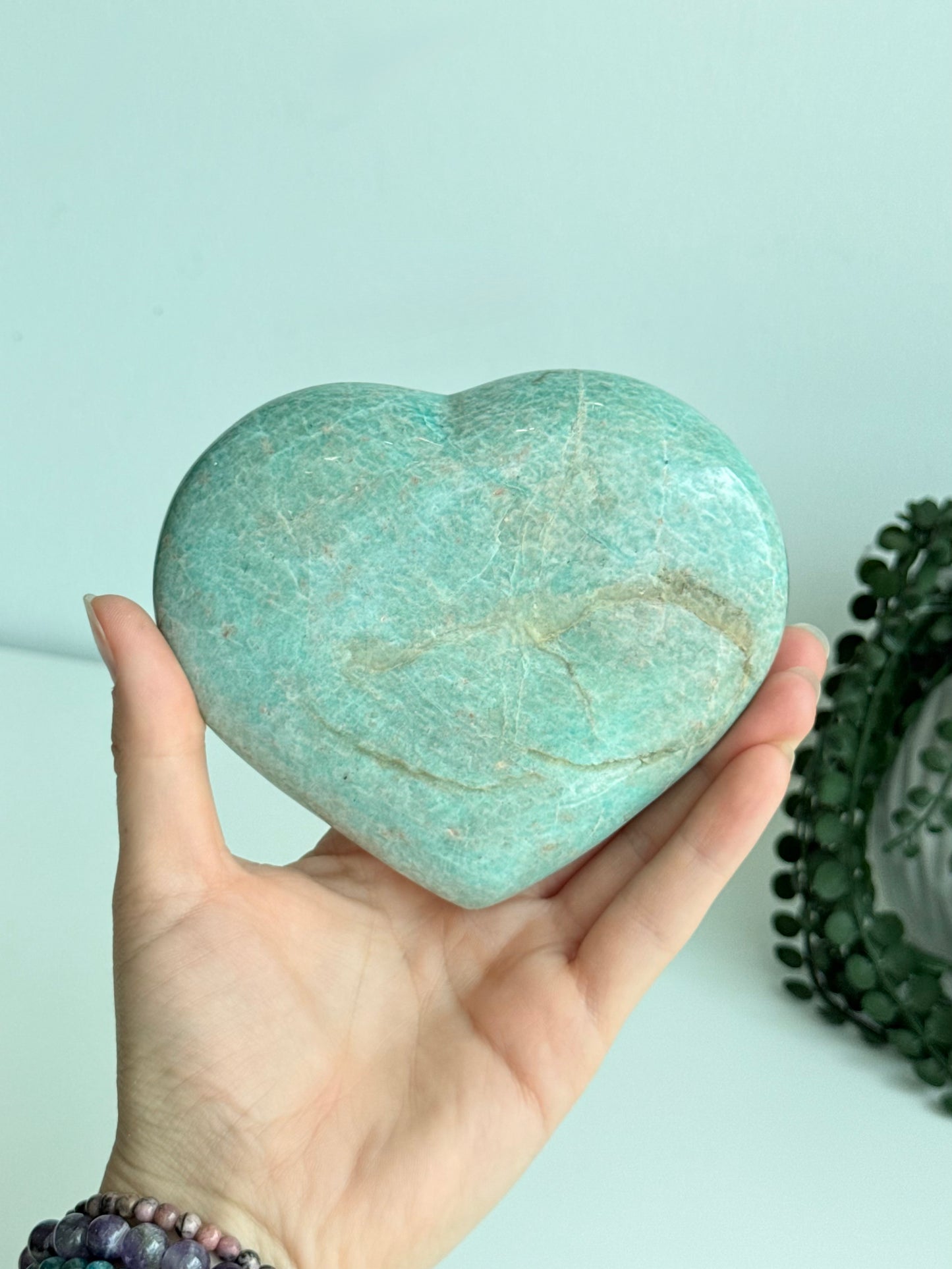 Amazonite Heart