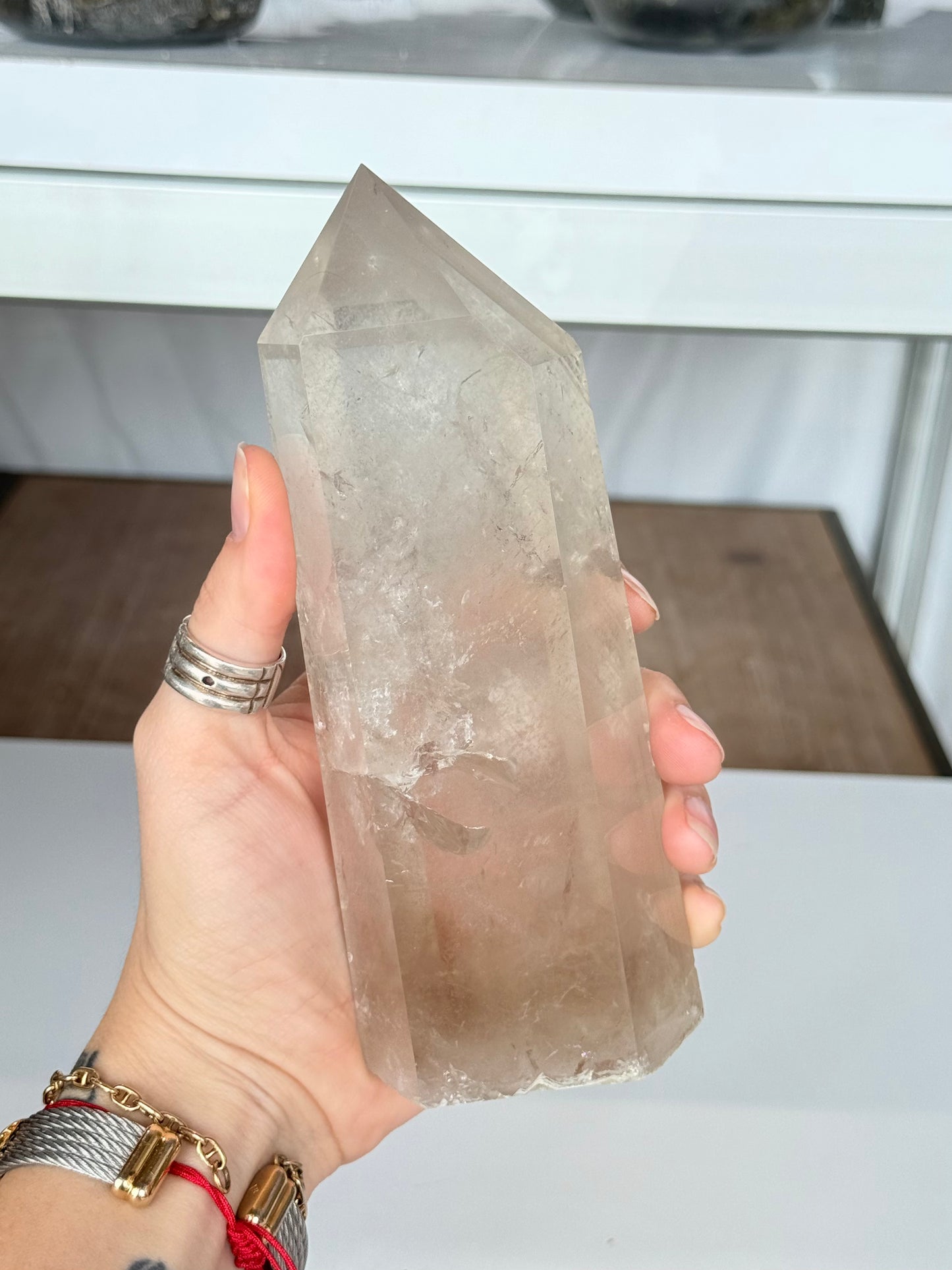 Phantom Smoky Quartz Point