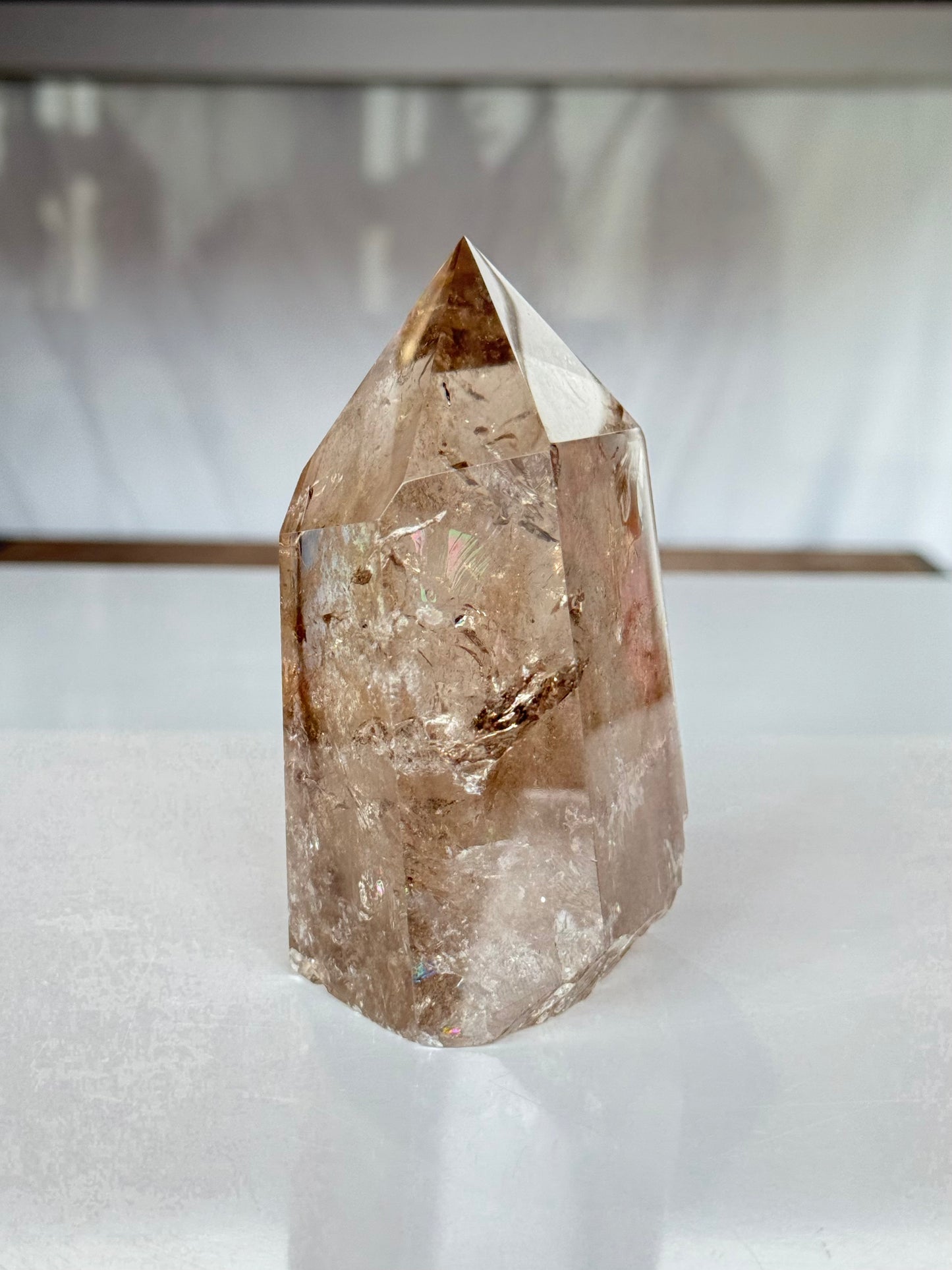 Smoky Quartz Rainbow Point