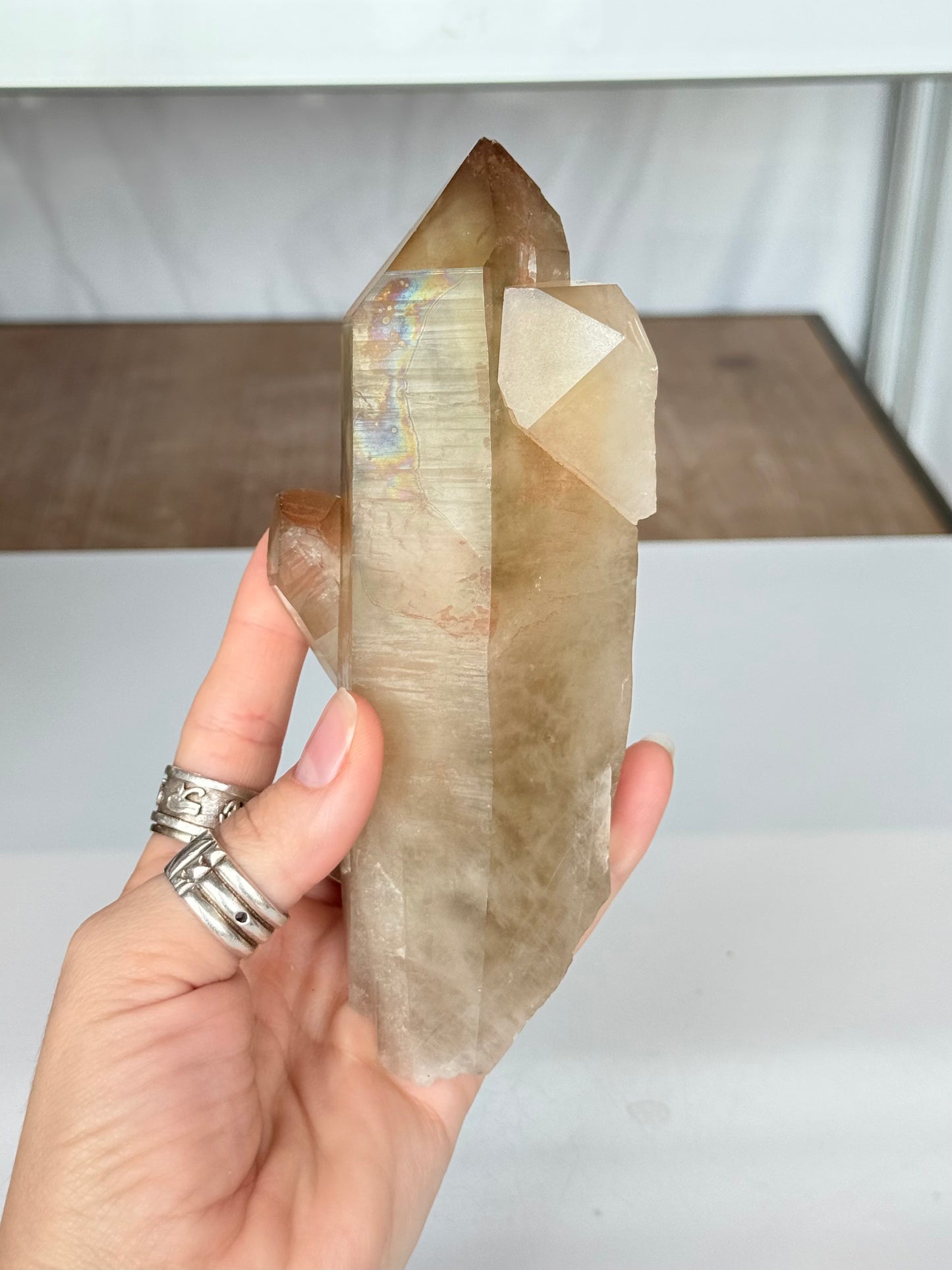 Natural Citrine Phantom Formation Point