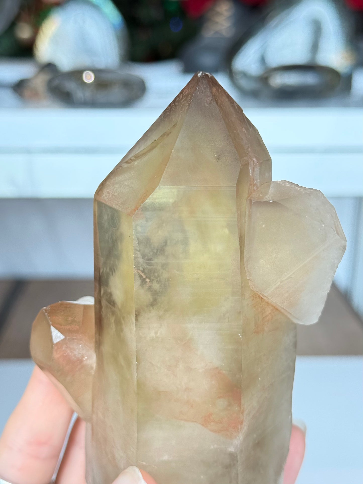 Natural Citrine Phantom Formation Point