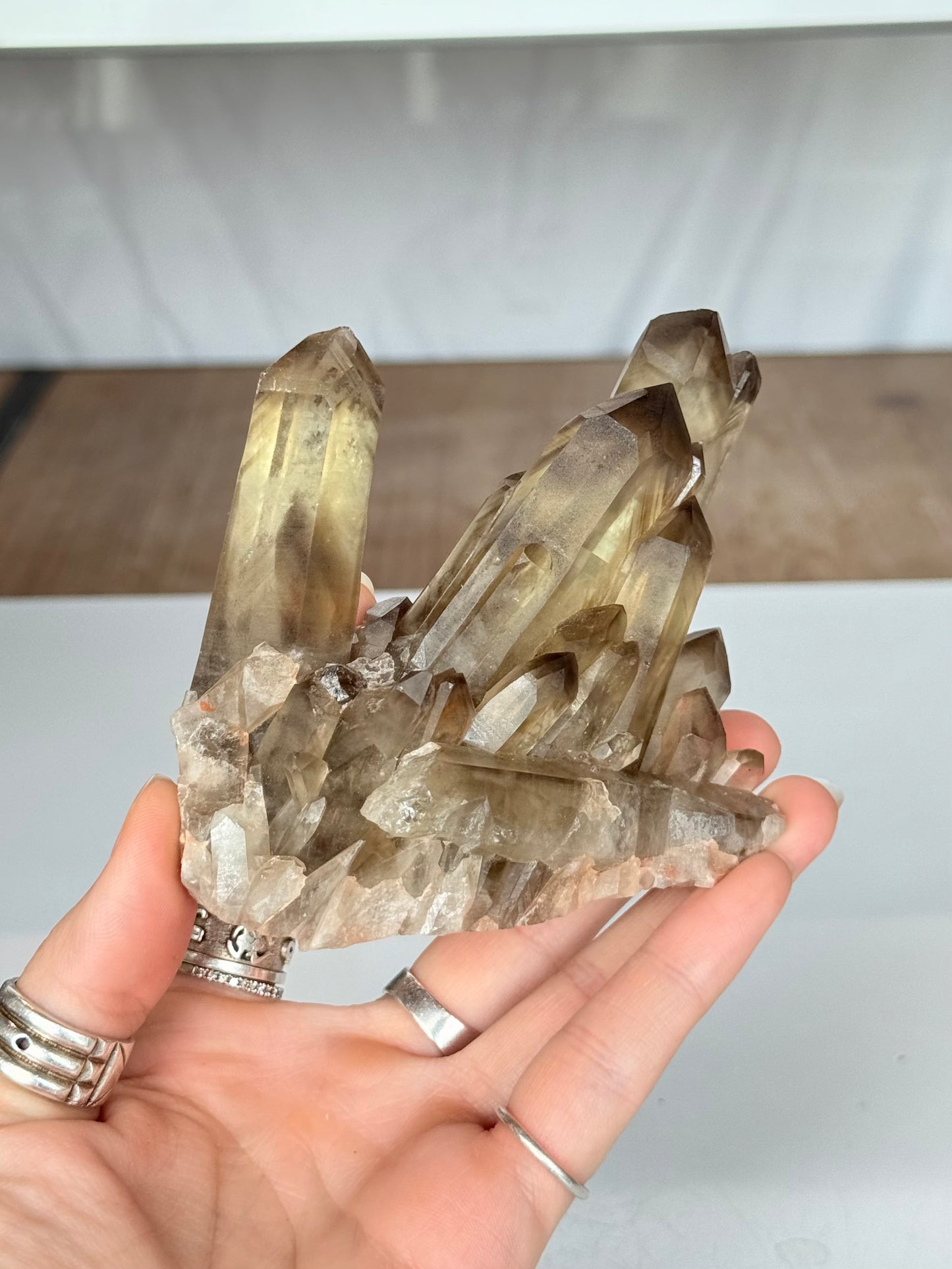 Natural Citrine Phantom Formation Cluster