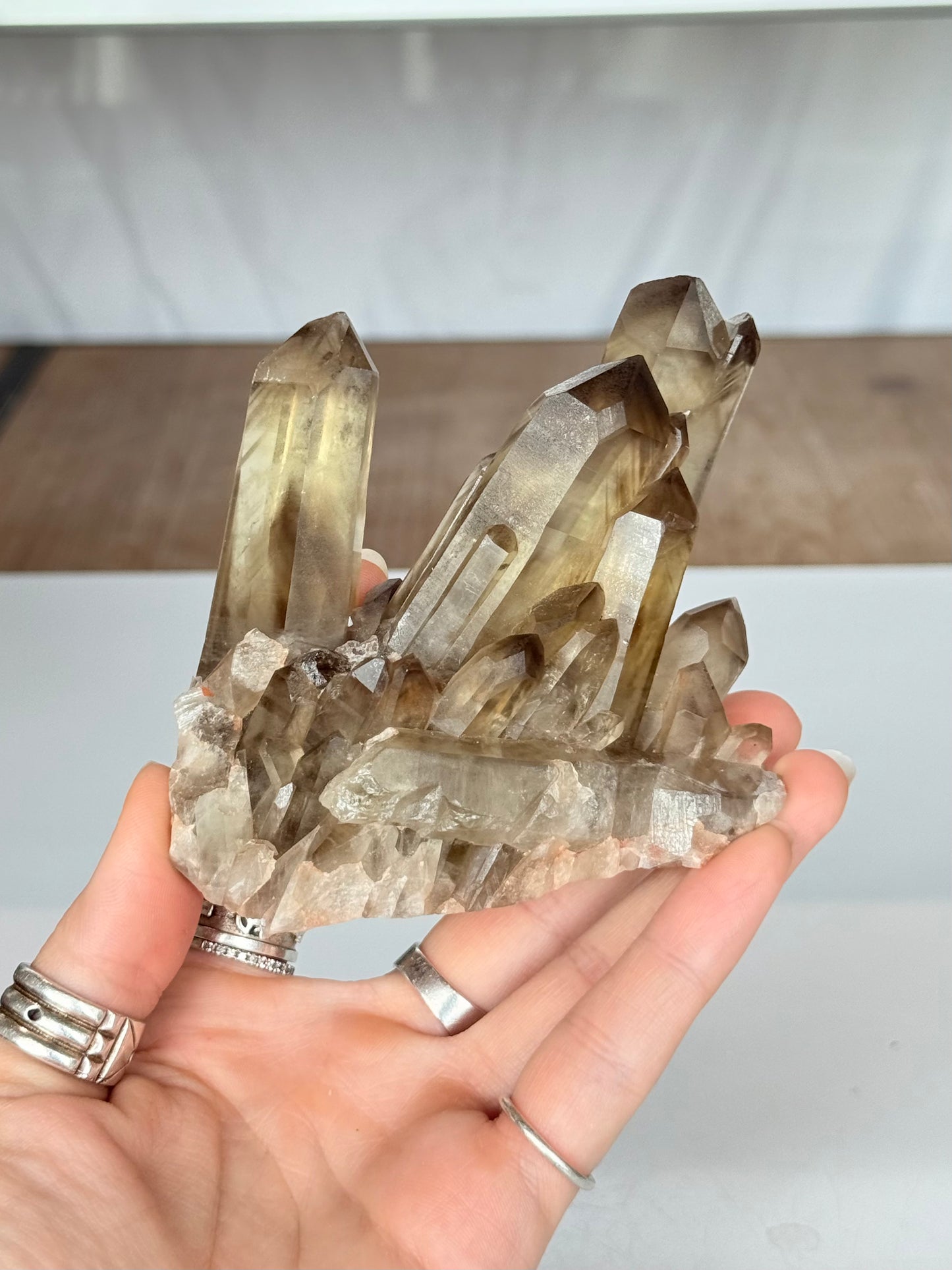 Natural Citrine Phantom Formation Cluster