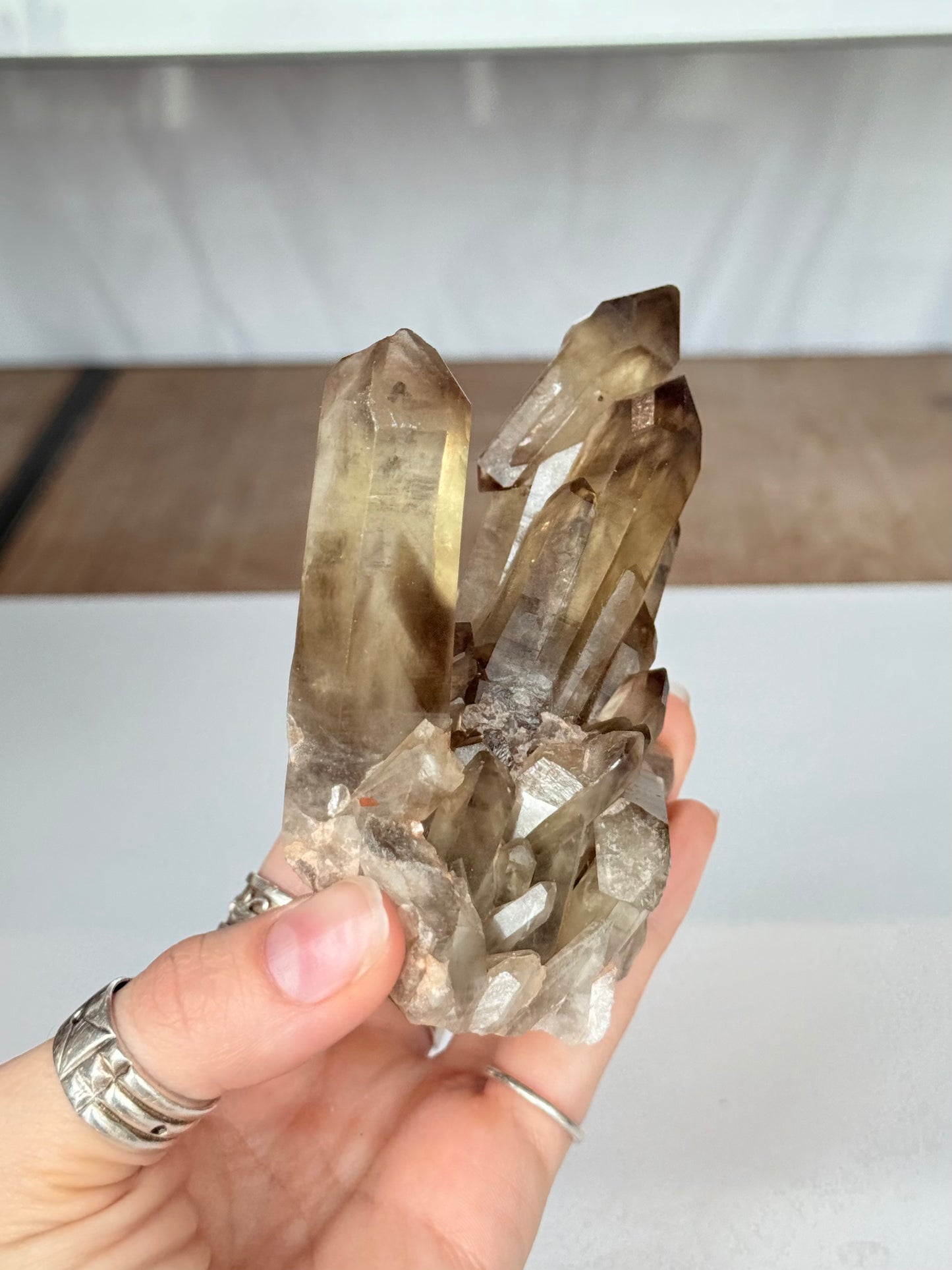 Natural Citrine Phantom Formation Cluster