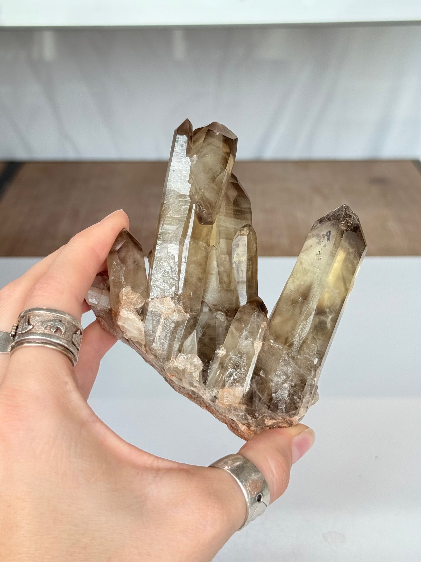 Natural Citrine Phantom Formation Cluster