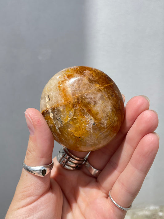 Golden Healer Quartz Palm Stones – Healing &amp; Spiritual Growth