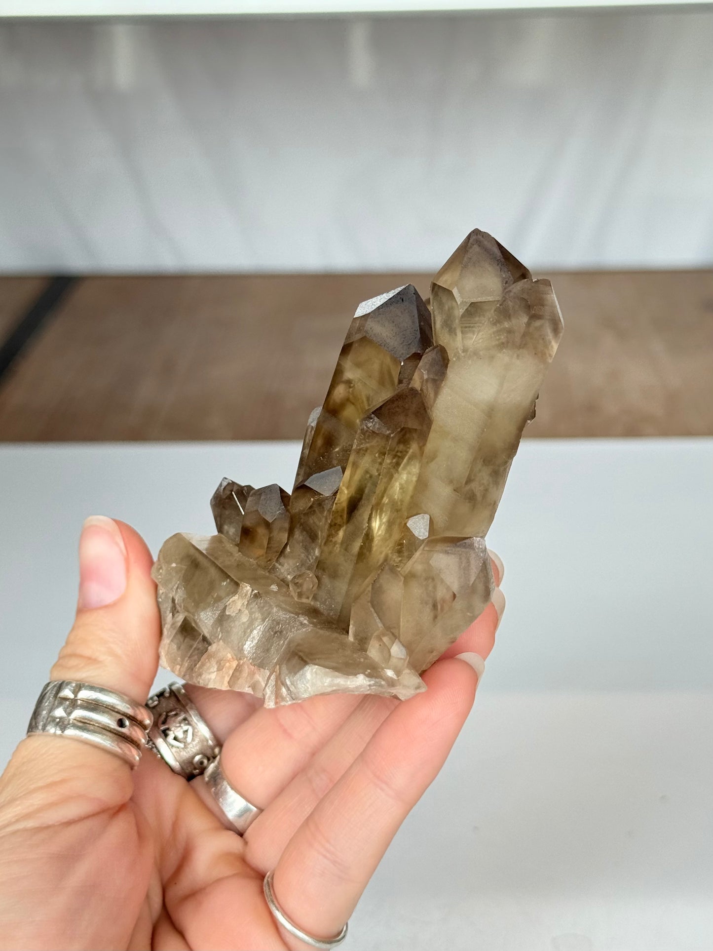 Natural Citrine Phantom Formation Cluster
