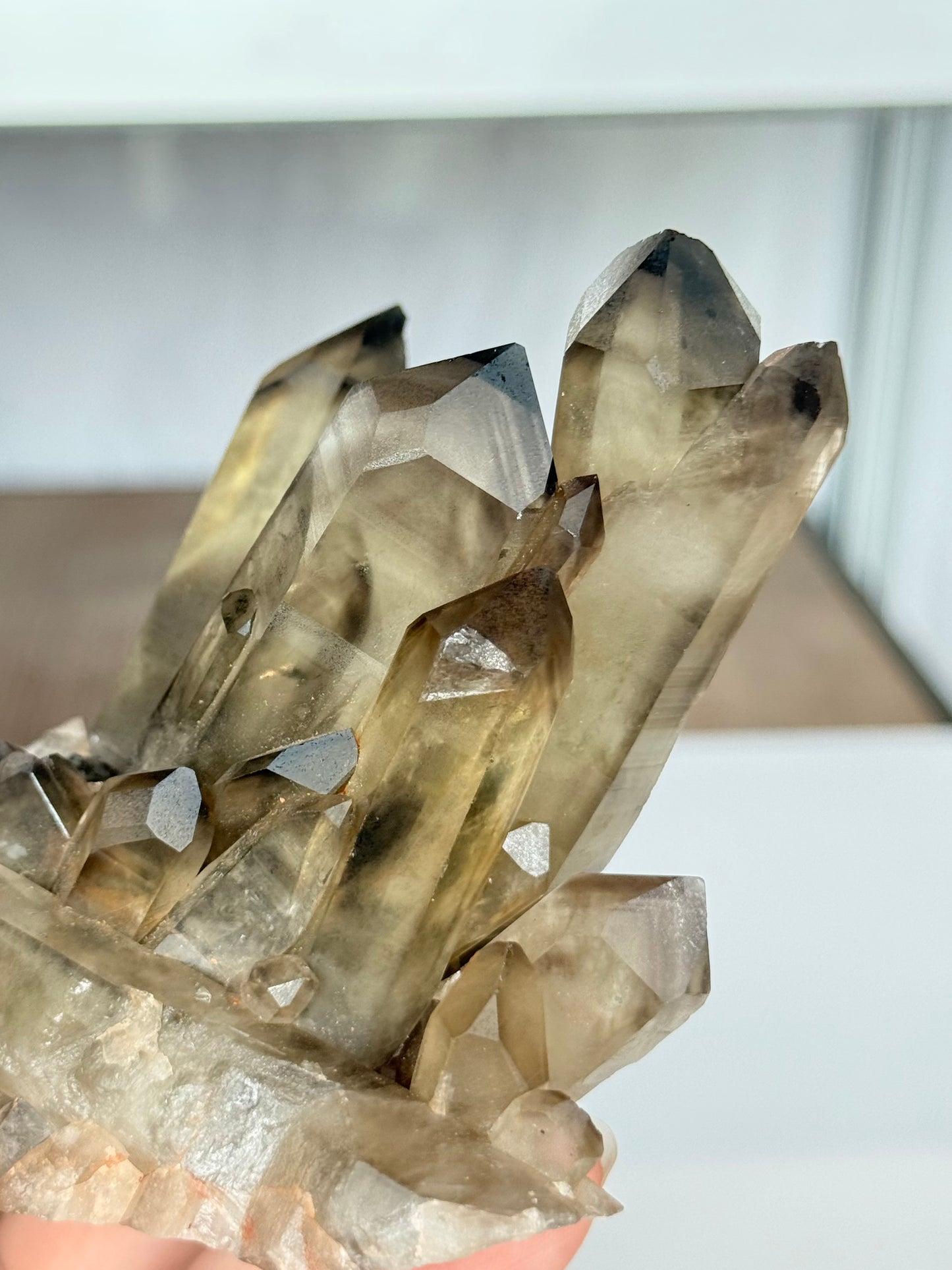 Natural Citrine Phantom Formation Cluster