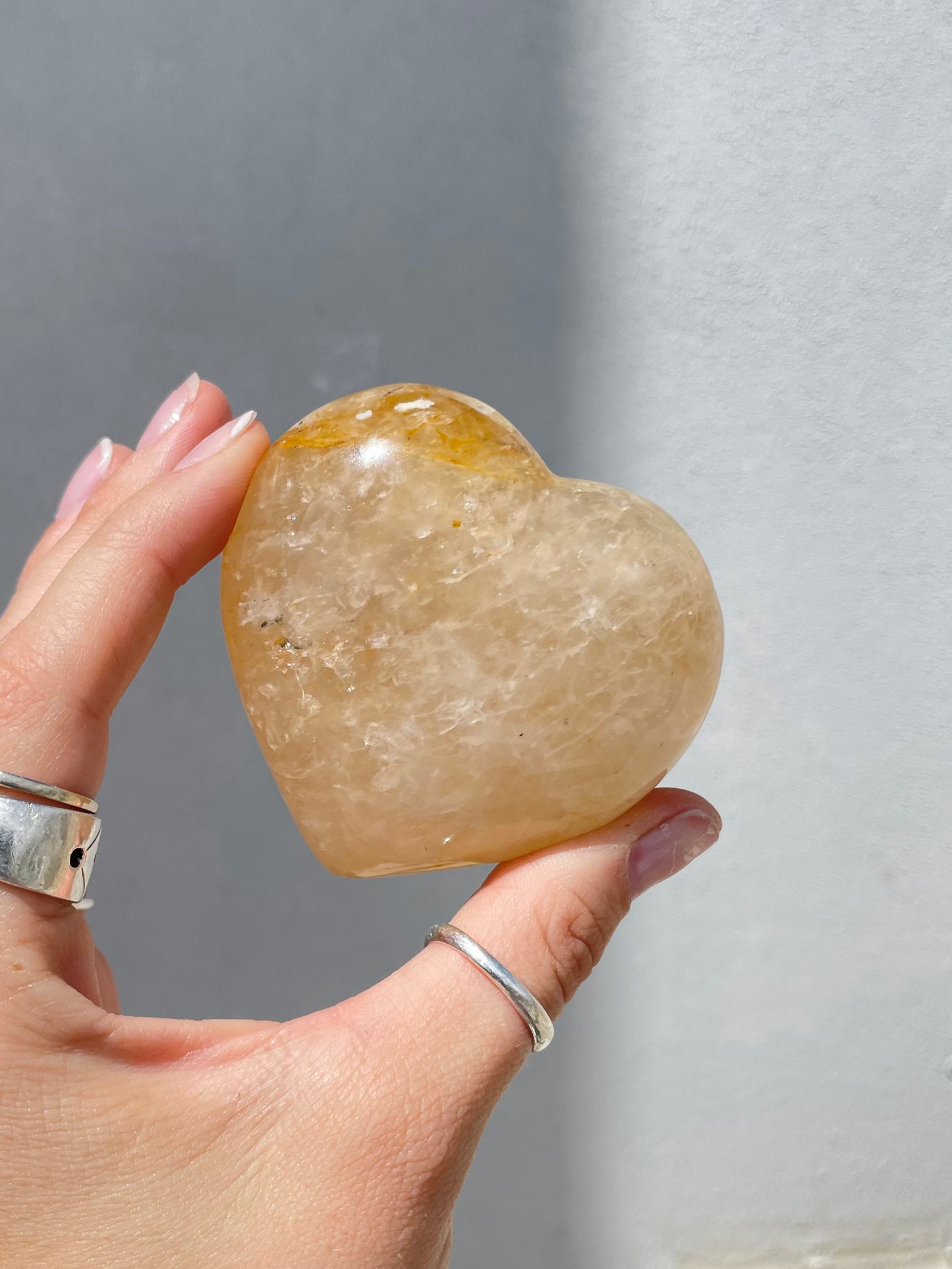 Golden Healer Quartz Heart – Healing and Divine Light