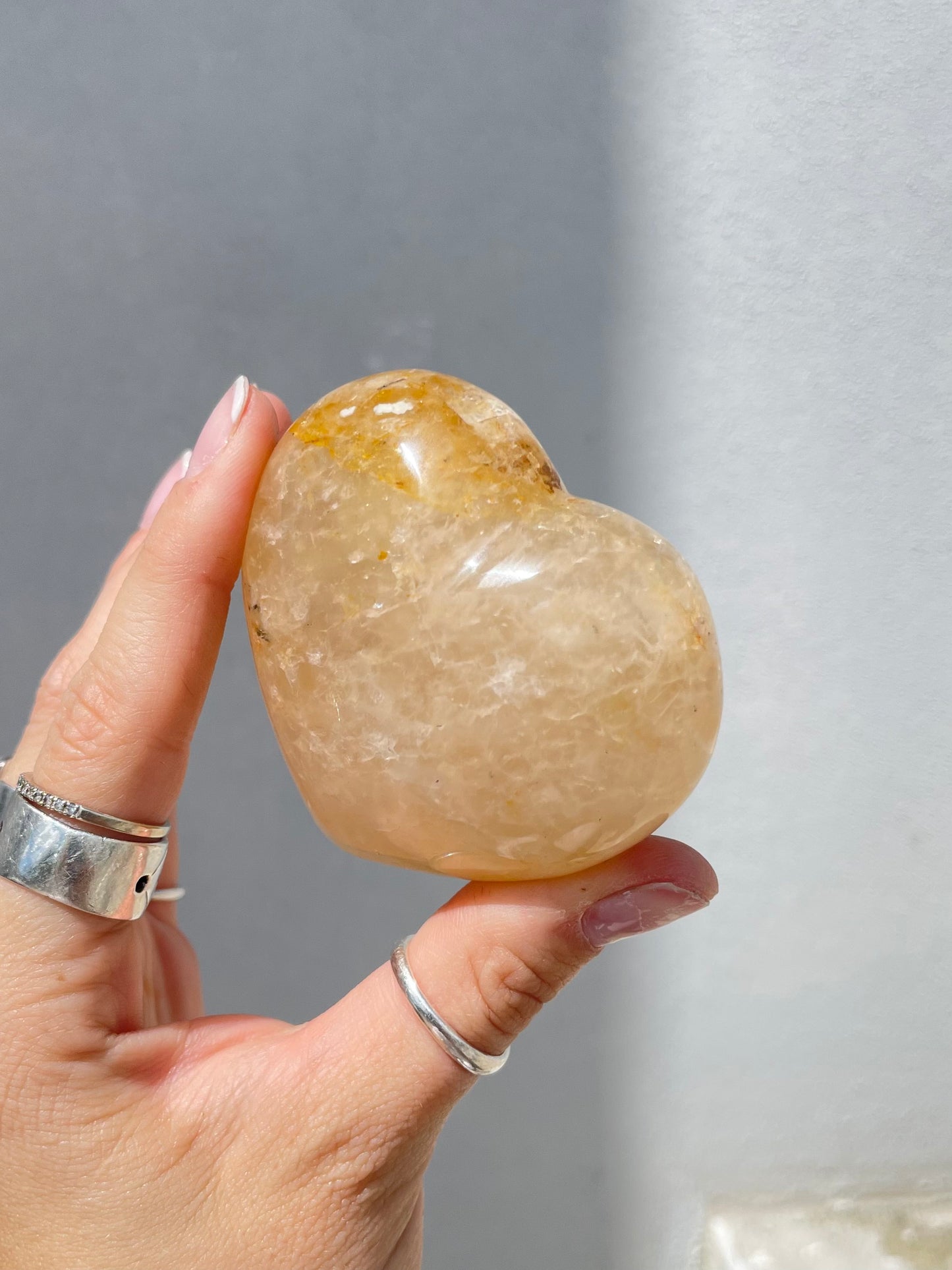 Golden Healer Quartz Heart – Healing and Divine Light