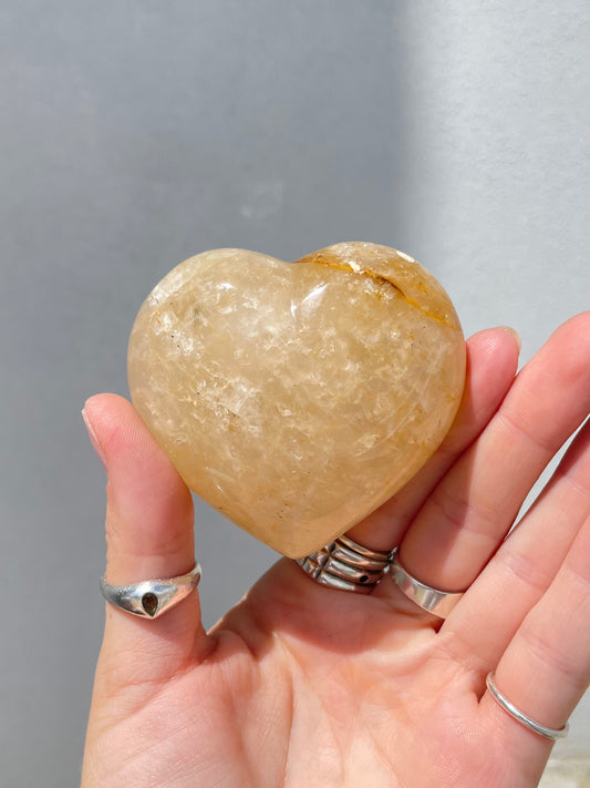Golden Healer Quartz Heart – Healing and Divine Light