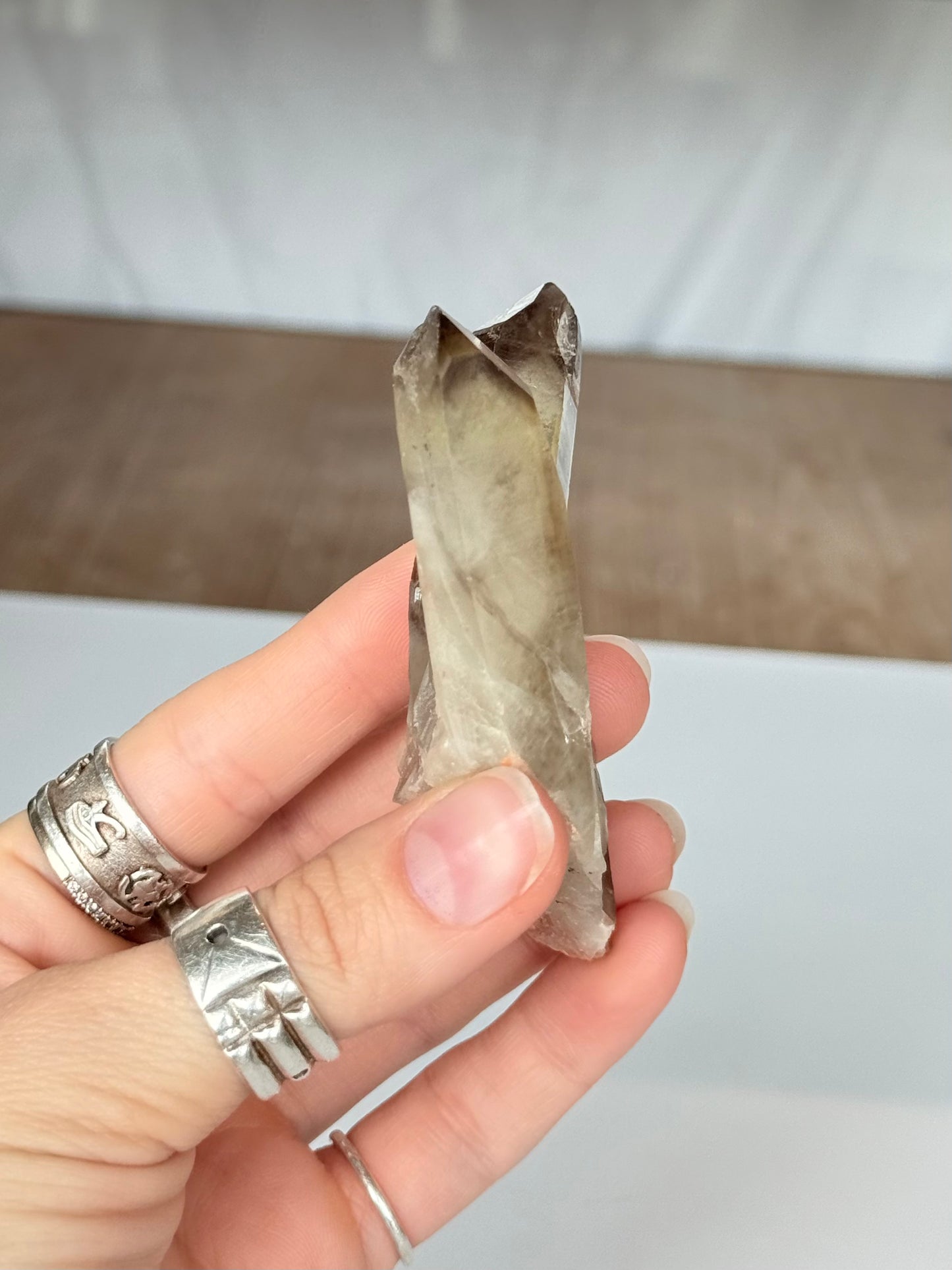 Natural Citrine Phantom Formation Double Point