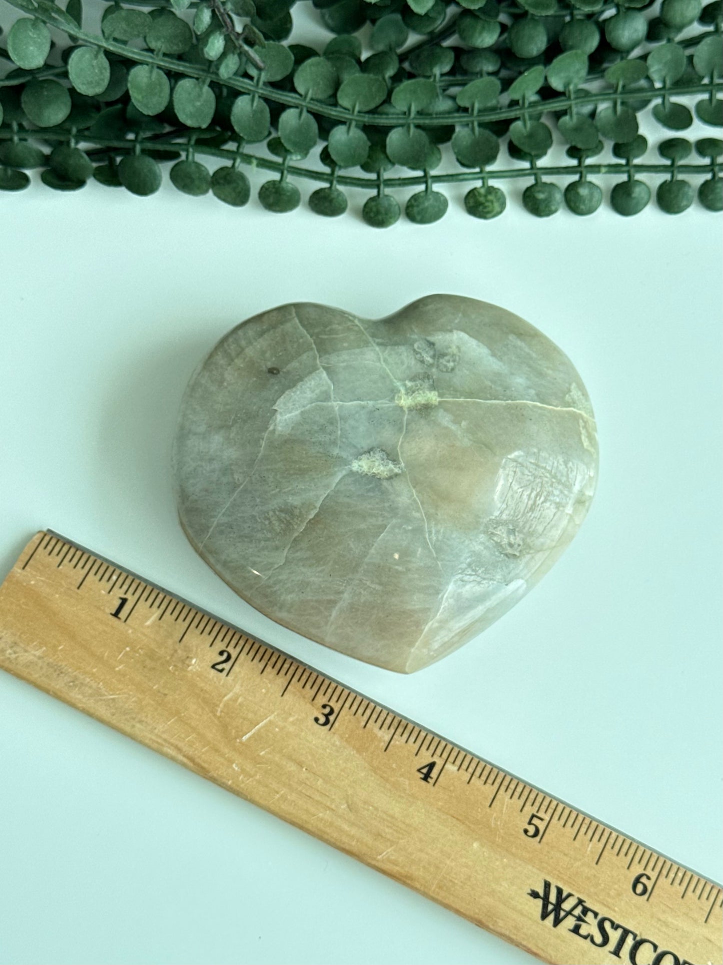 Green Moonstone Heart