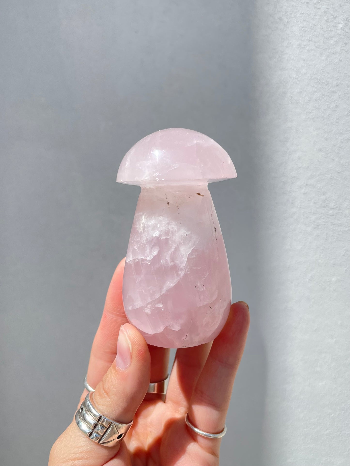 Rose Quartz Mushroom