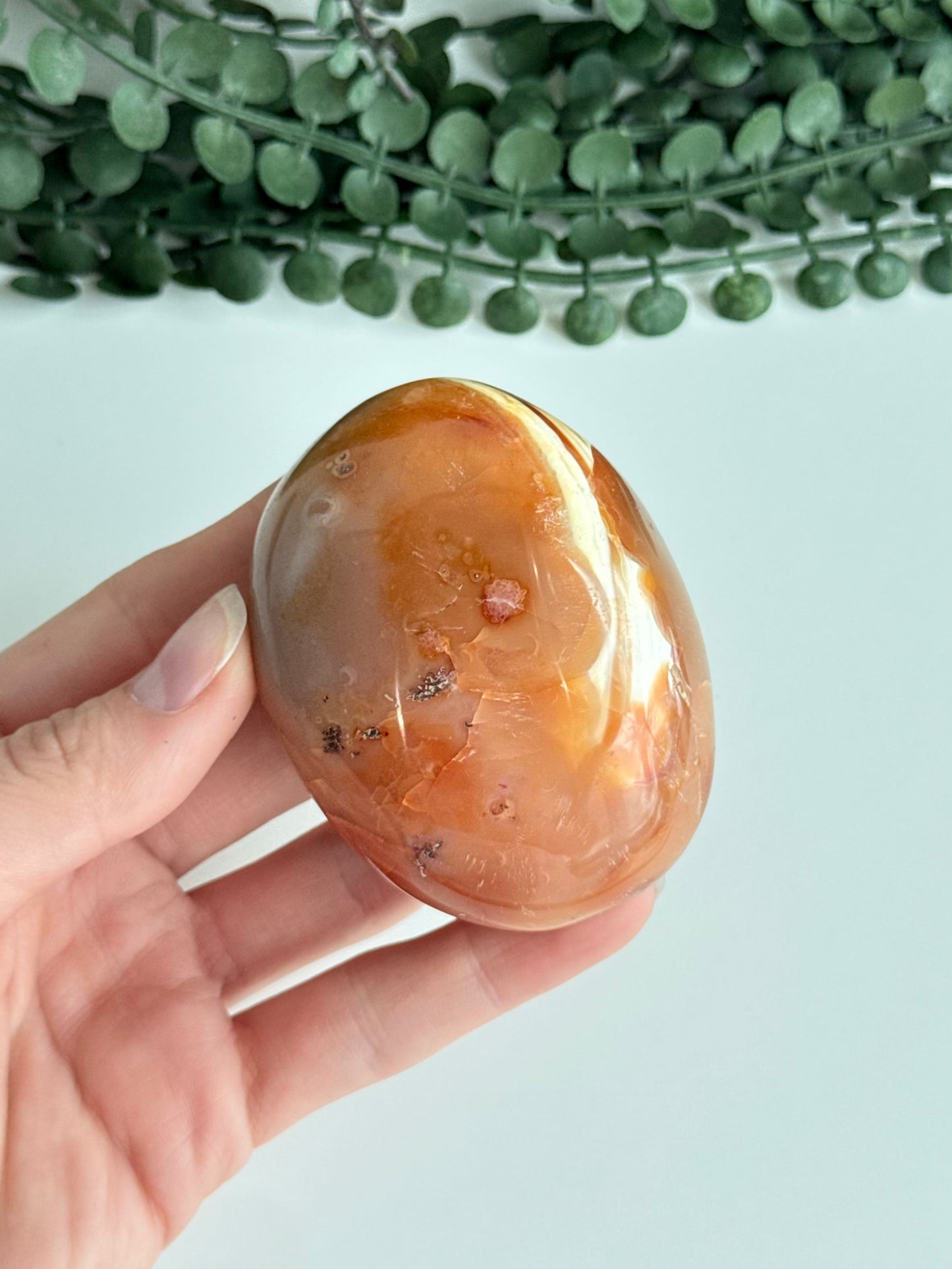 Carnelian Palm Stone