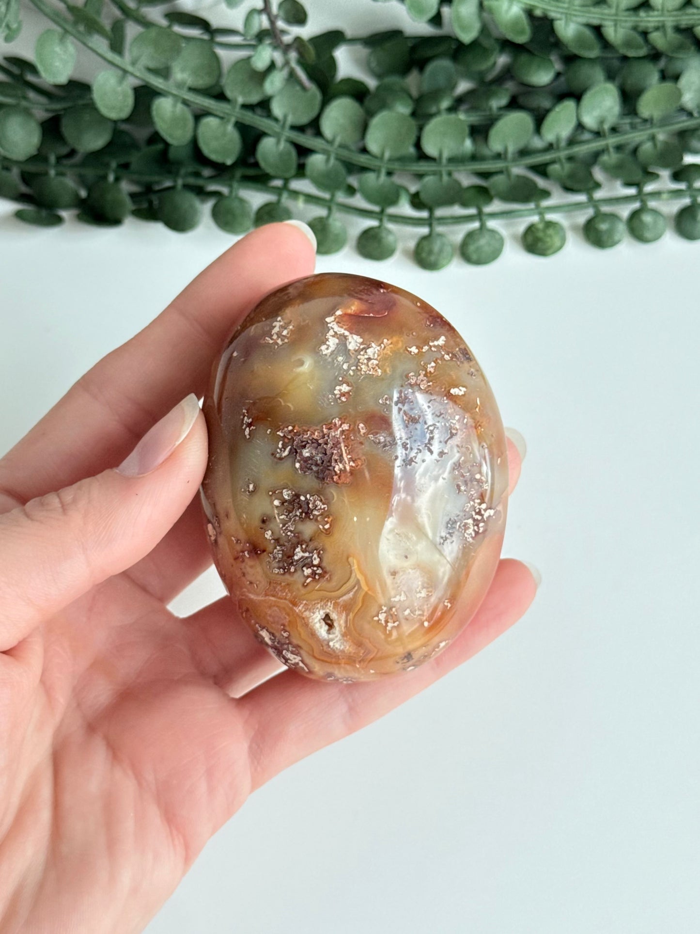 Carnelian Palm Stone