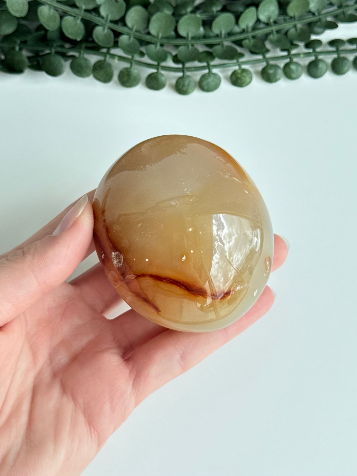 Carnelian Palm Stone