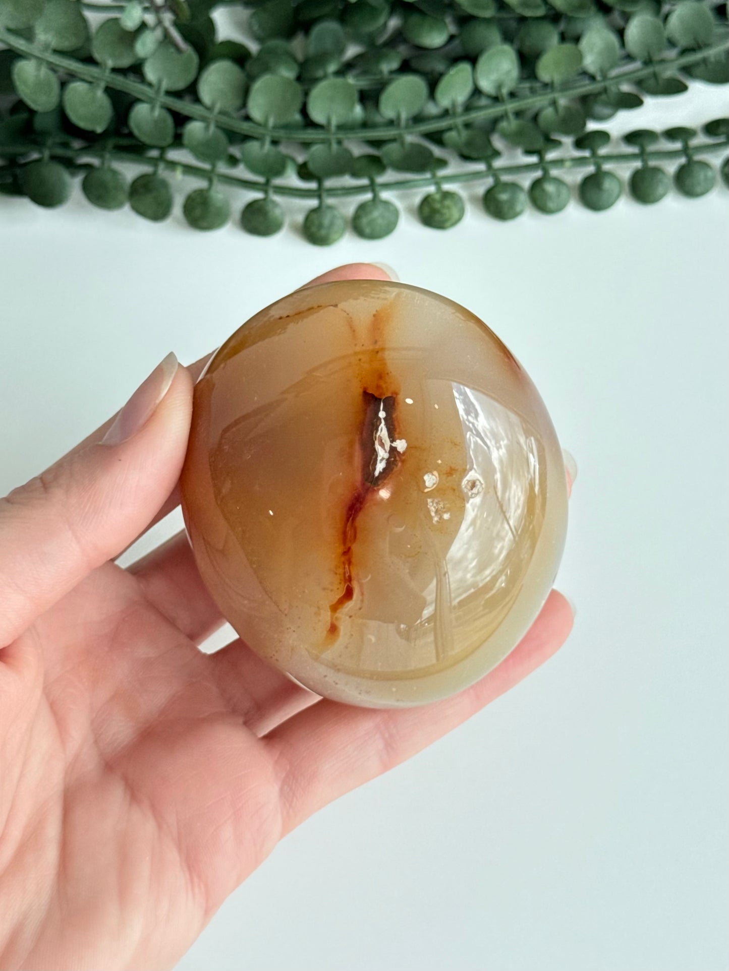 Carnelian Palm Stone