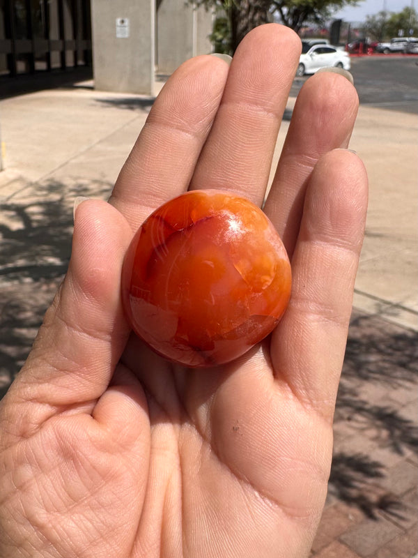 Palm Stone Cornalina ( Mini )