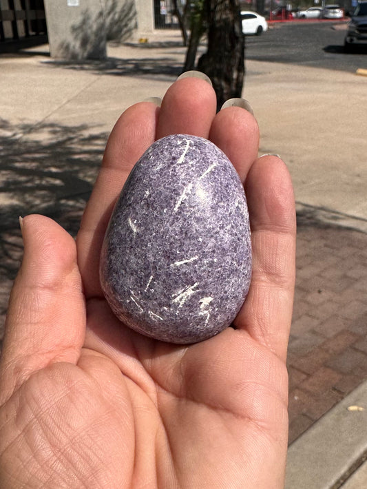 Palm Stone Lepidolite