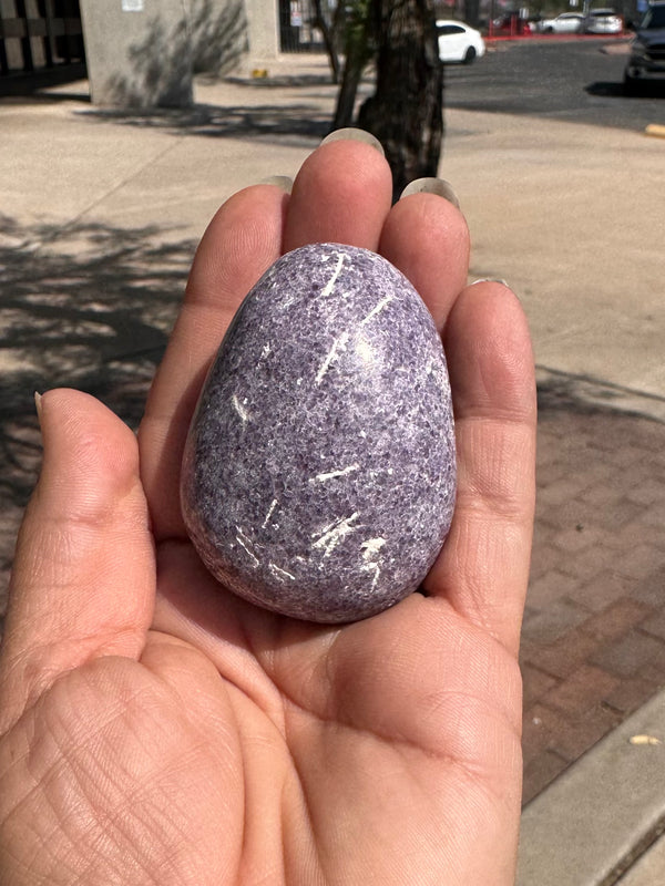 Palm Stone Lepidolite