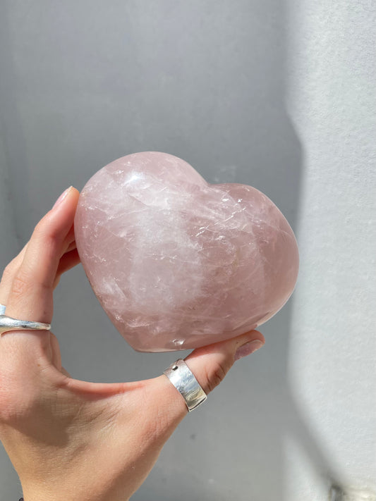 Rose Quartz Heart