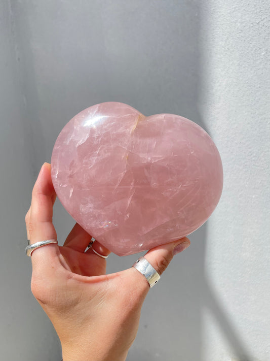 Rose Quartz Heart