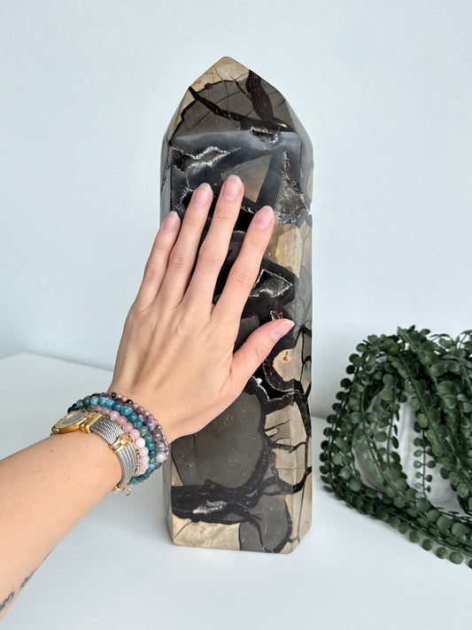 Septarian Point Large - Madagascar