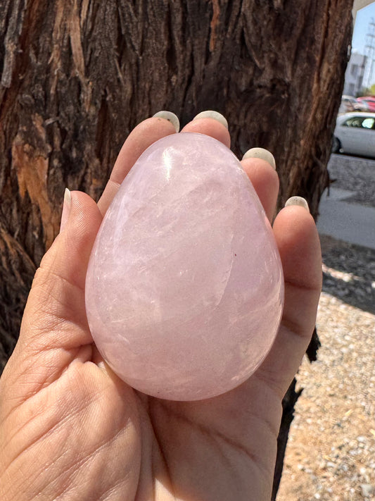 Huevo Cuarzo Rosado ( Med )