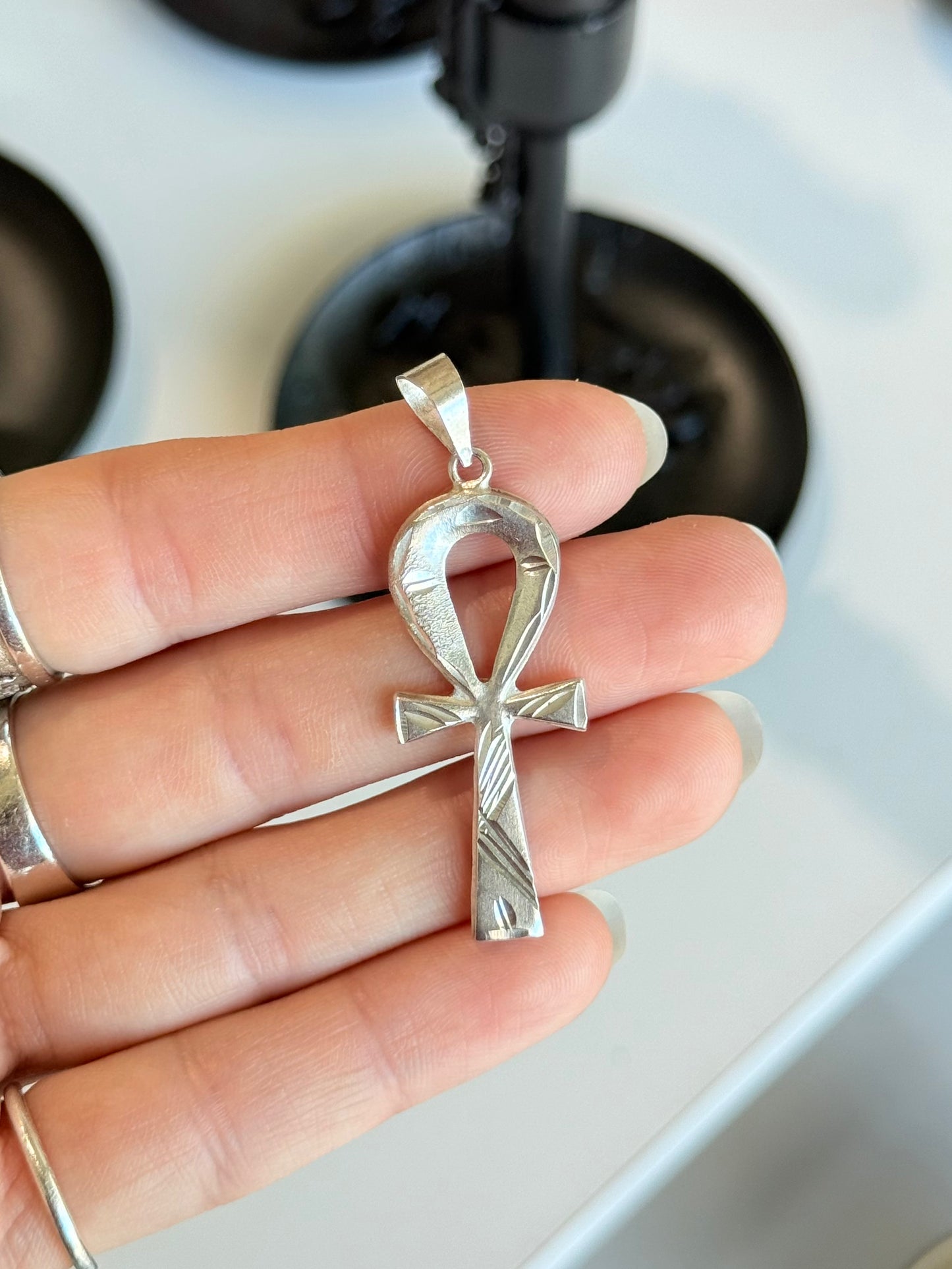 Textured Ankh Pendant