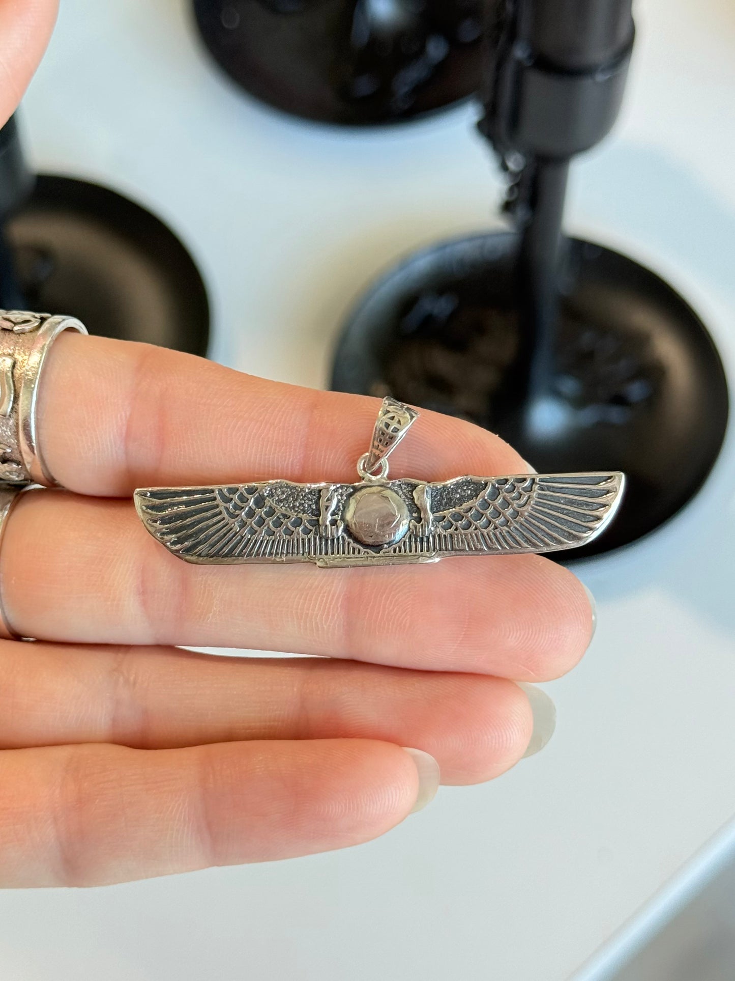 Isis / Sun Disk Pendant