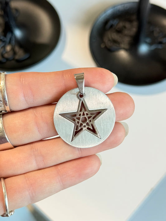 Sacred Pentacle Circle Pendant