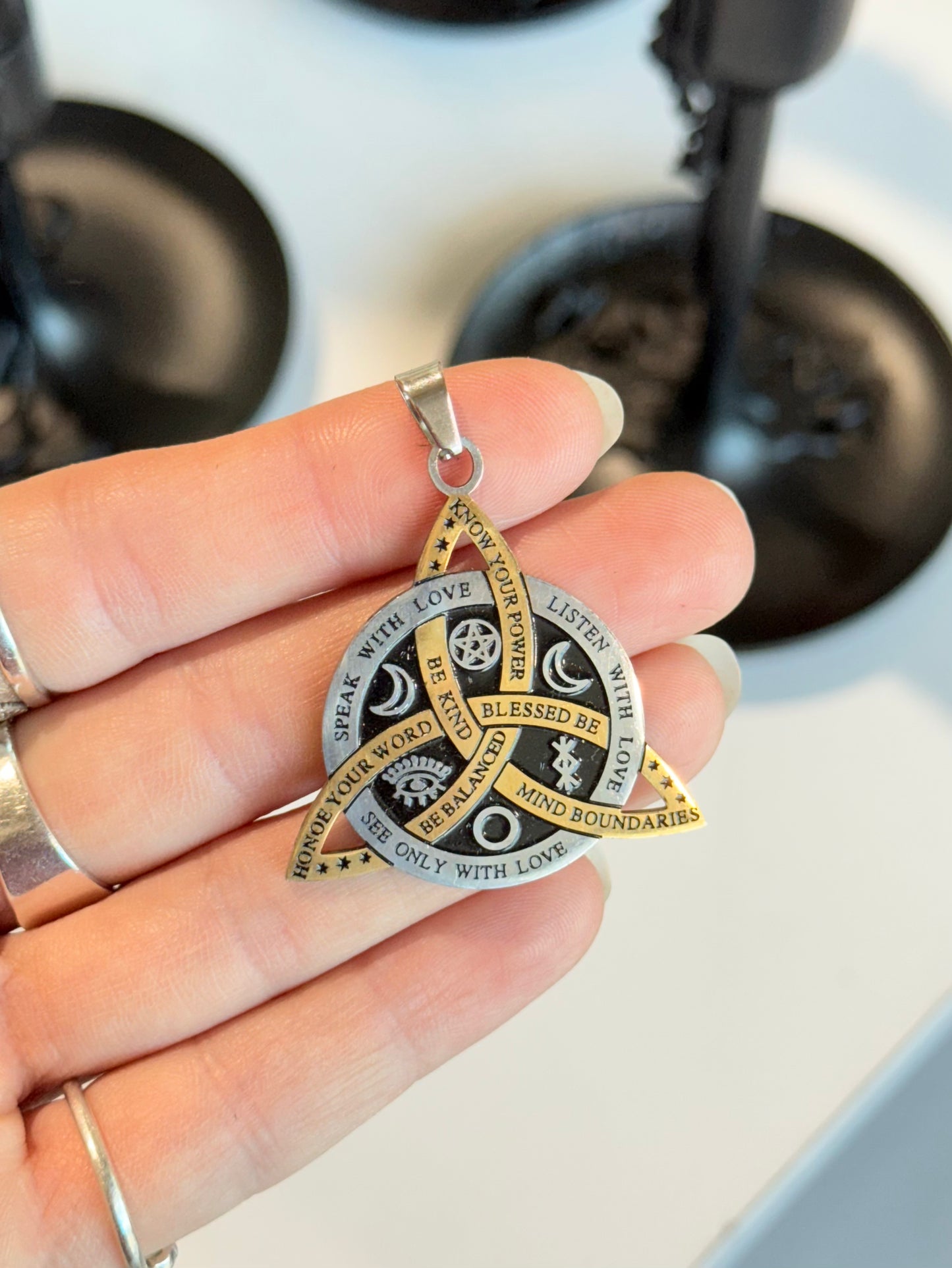 Triple Protection Triquetra Pendant