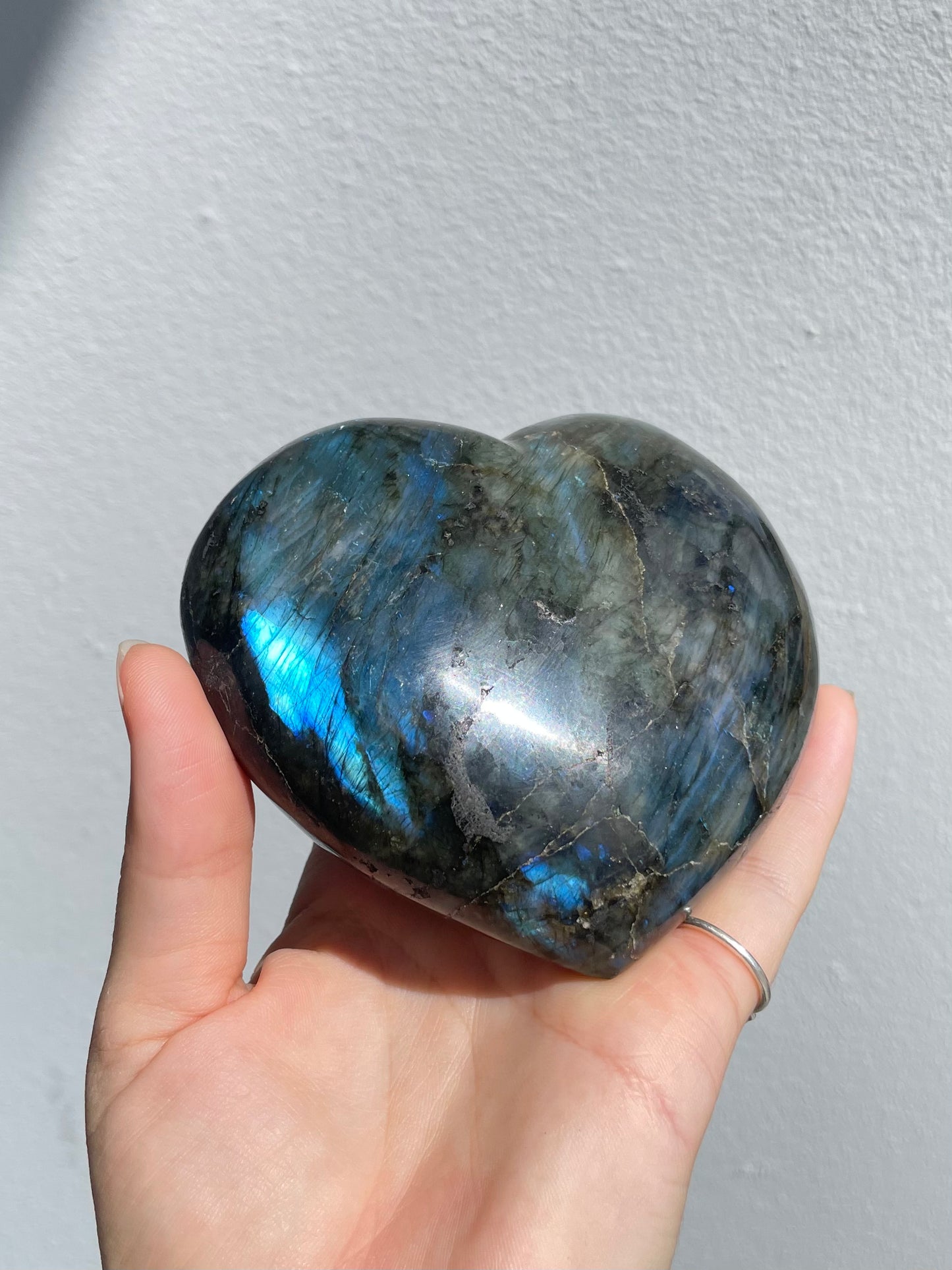 Labradorite Heart