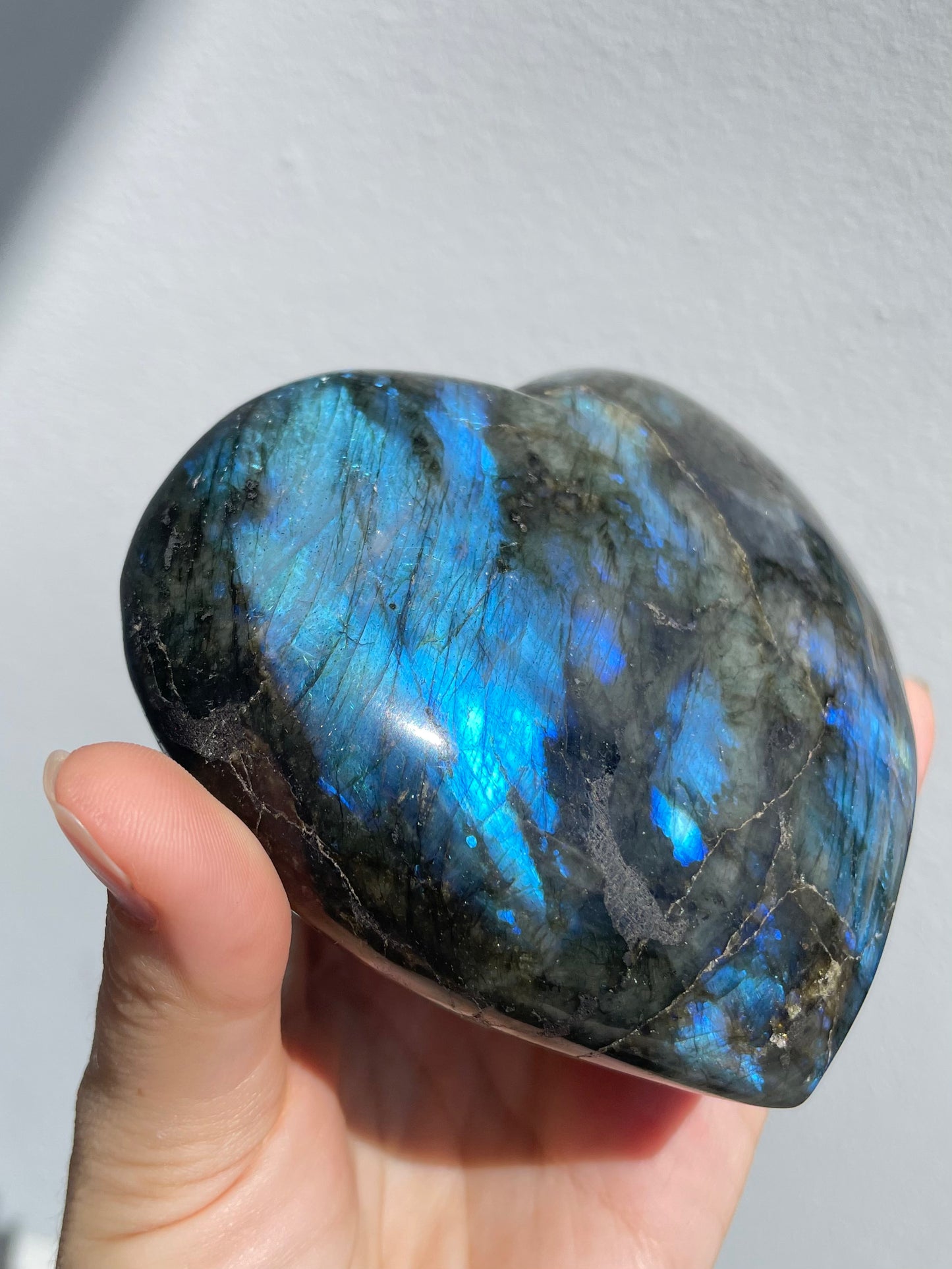 Labradorite Heart