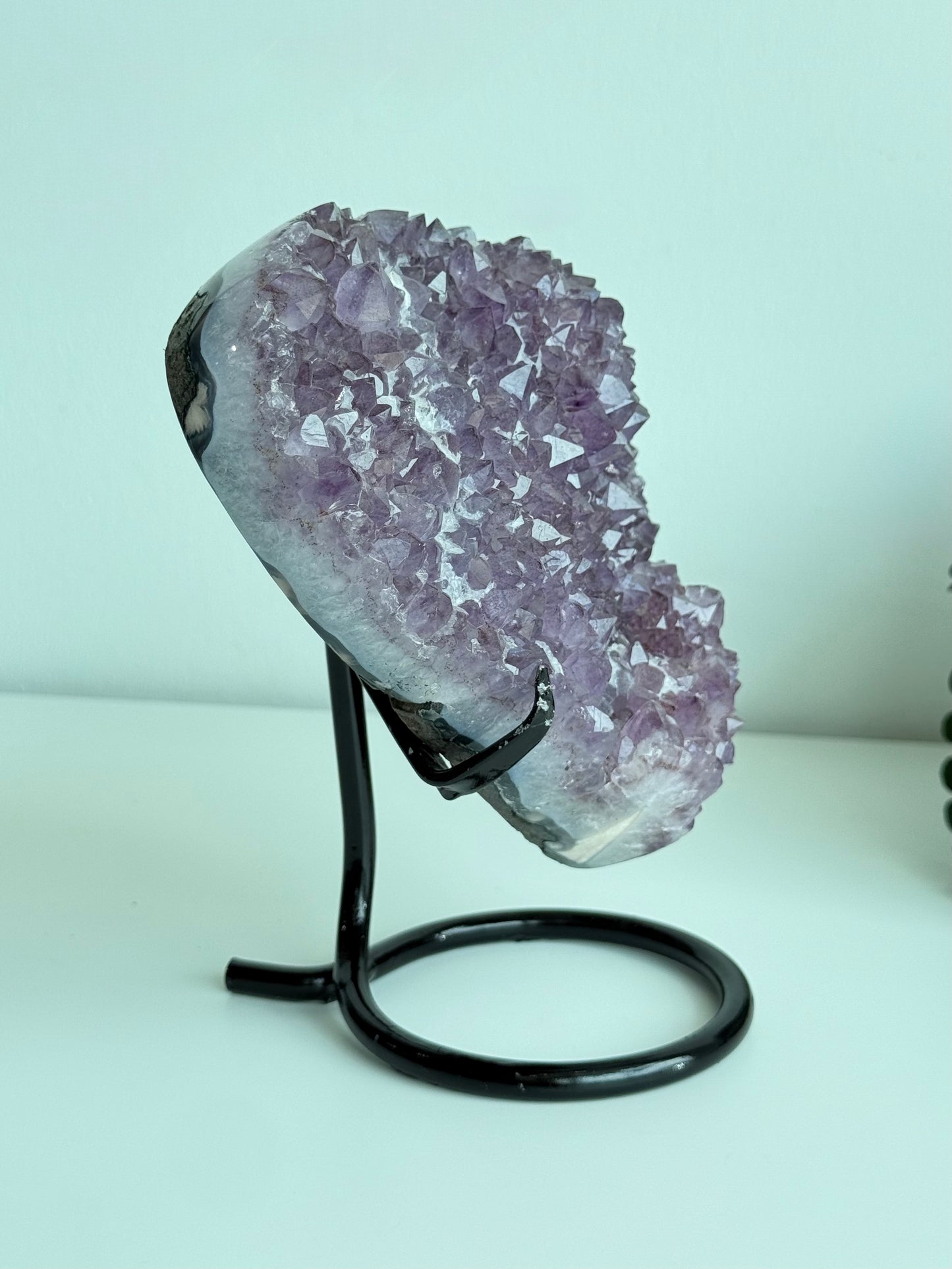 Amethyst Heart On Stand - Brazil
