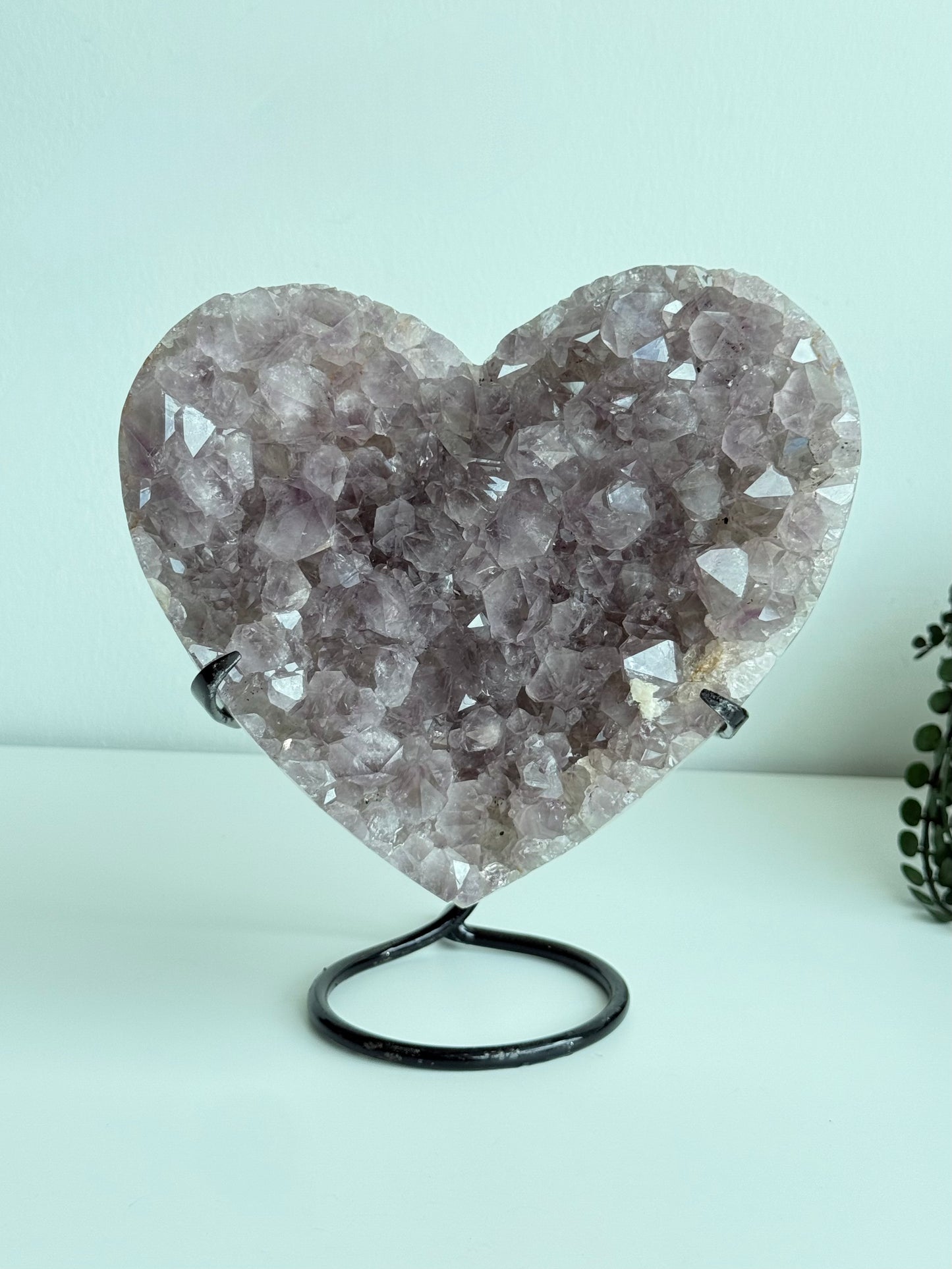 Amethyst Heart On Stand - Brazil