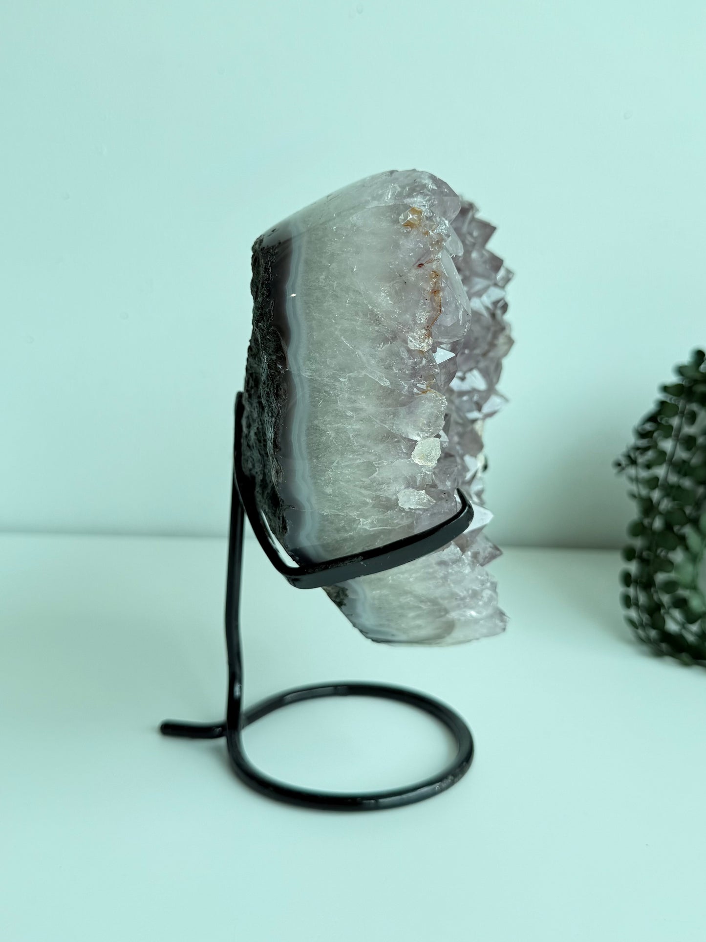 Amethyst Heart On Stand - Brazil